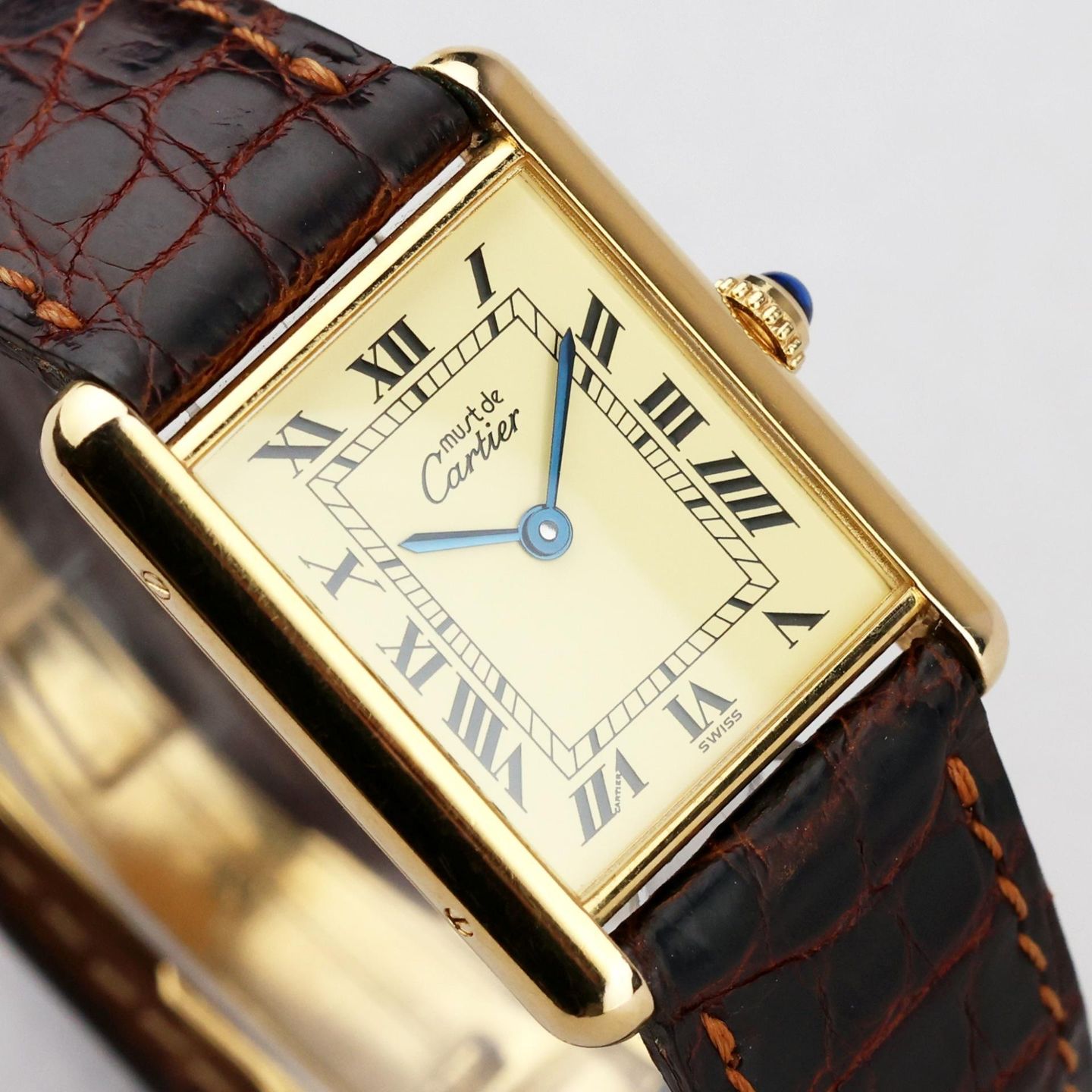 Cartier Tank 1615 (1997) - 23 mm Silver case (3/8)