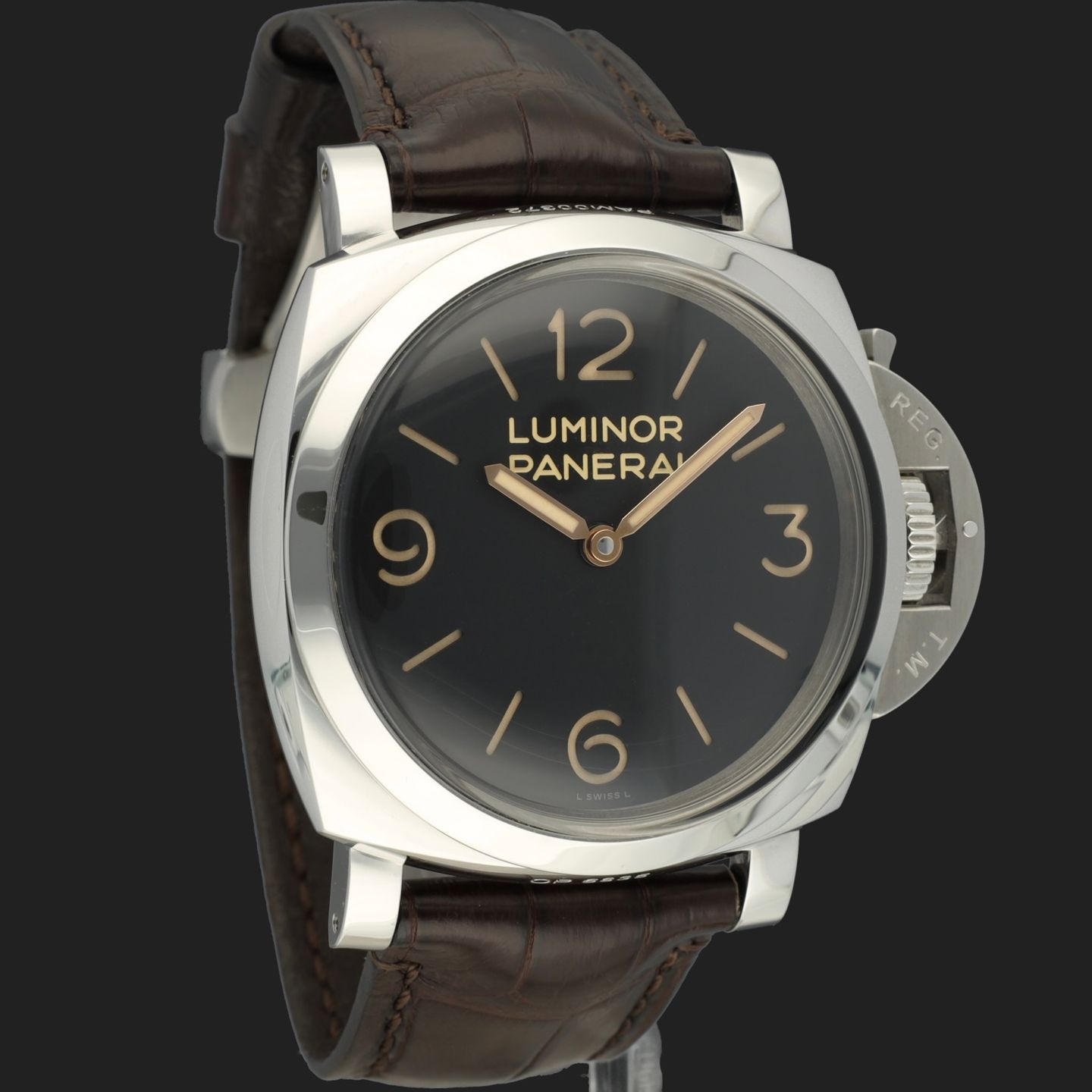 Panerai Luminor 1950 PAM00372 (2011) - Black dial 47 mm Steel case (4/8)