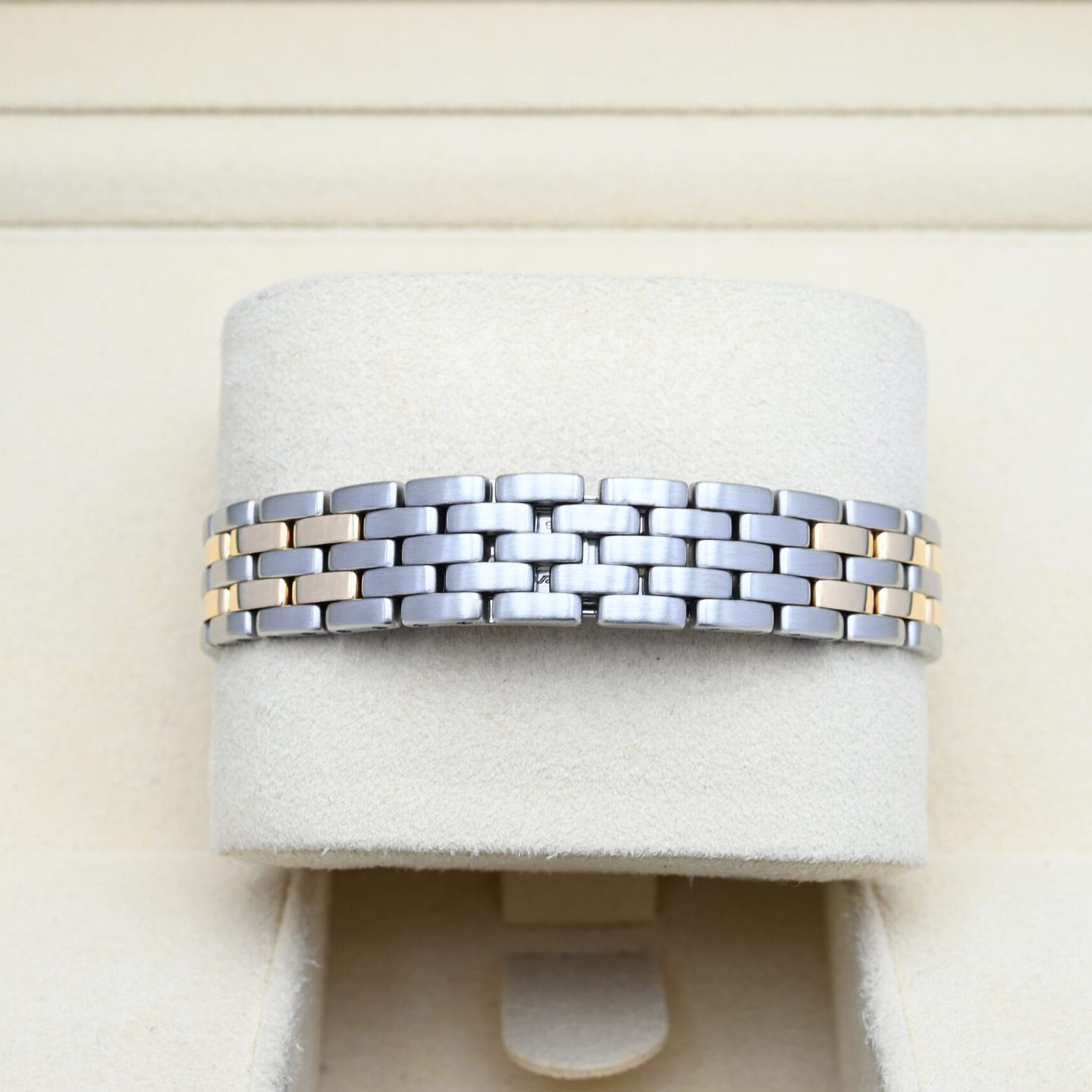 Cartier Panthère 1120 (Unknown (random serial)) - White dial 22 mm Gold/Steel case (6/8)