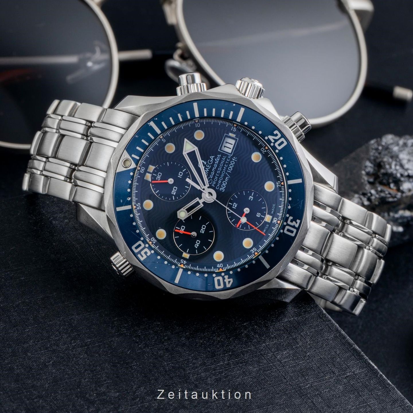 Omega Seamaster Diver 300 M 2599.80.00 (Onbekend (willekeurig serienummer)) - Blauw wijzerplaat 42mm Staal (2/8)