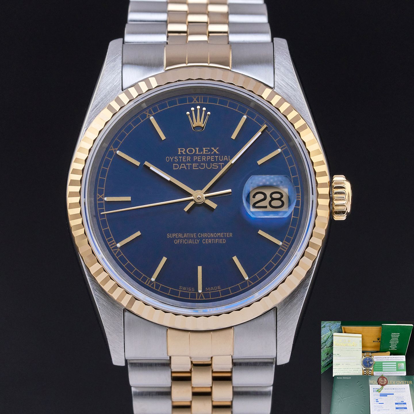 Rolex Datejust 36 16233 (2000) - 36 mm Gold/Steel case (1/8)