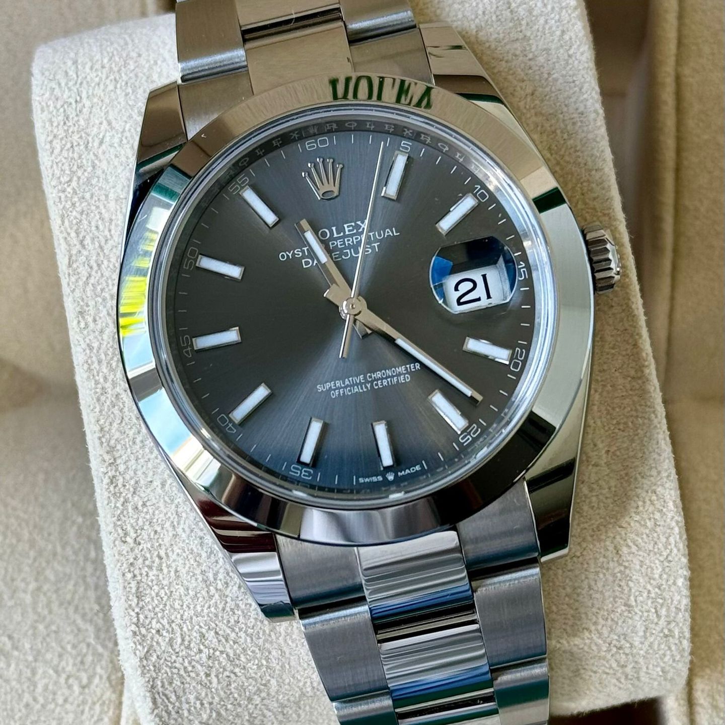 Rolex Datejust 41 126300 (2024) - Grijs wijzerplaat 41mm Staal (1/7)