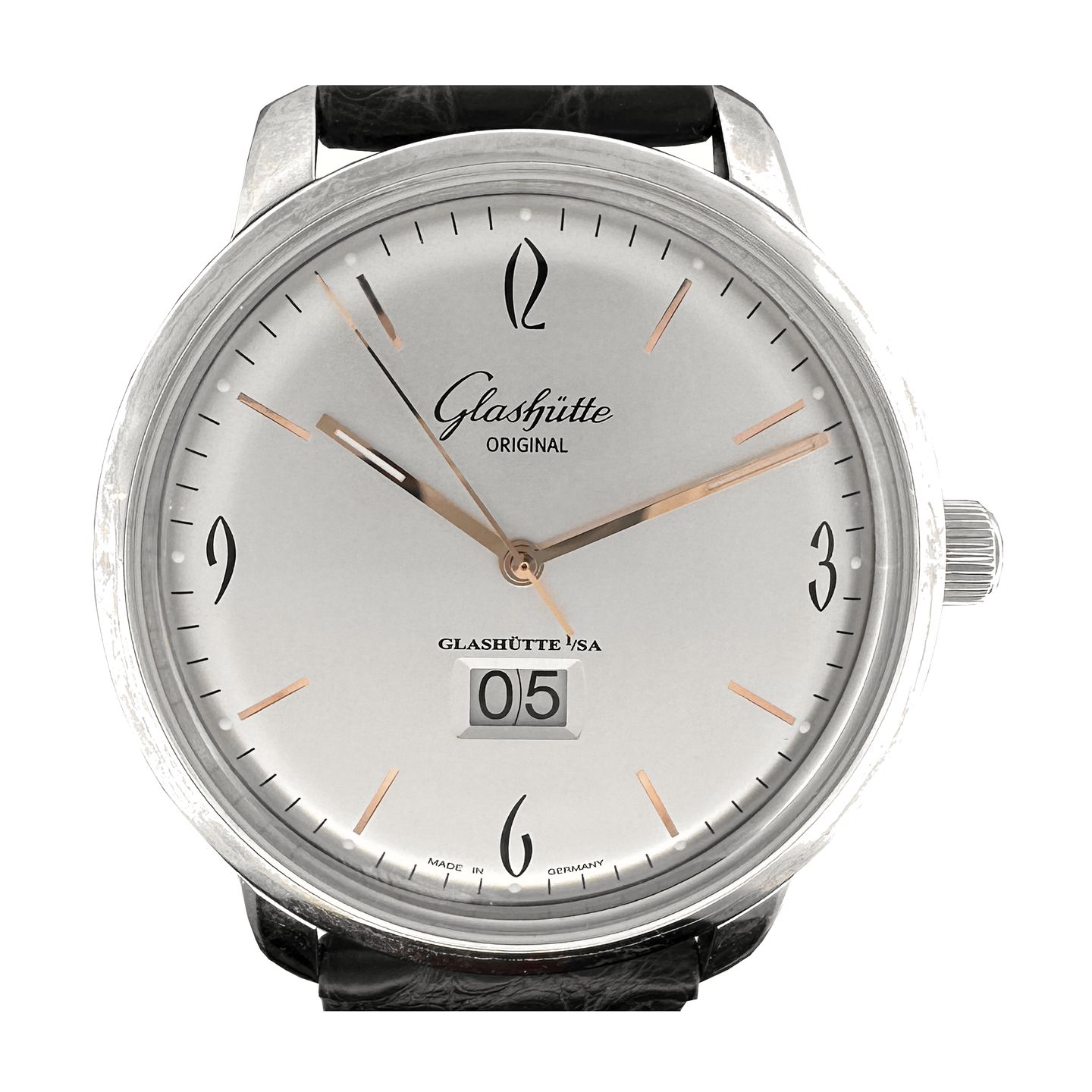 Glashütte Original Sixties Panorama Date 2-39-47-01-02-04 (2024) - Silver dial 42 mm Steel case (1/6)