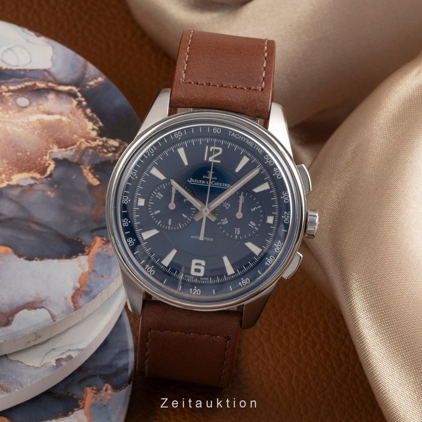 Jaeger-LeCoultre Polaris Q9028480 (Onbekend (willekeurig serienummer)) - Blauw wijzerplaat 42mm Staal (3/8)