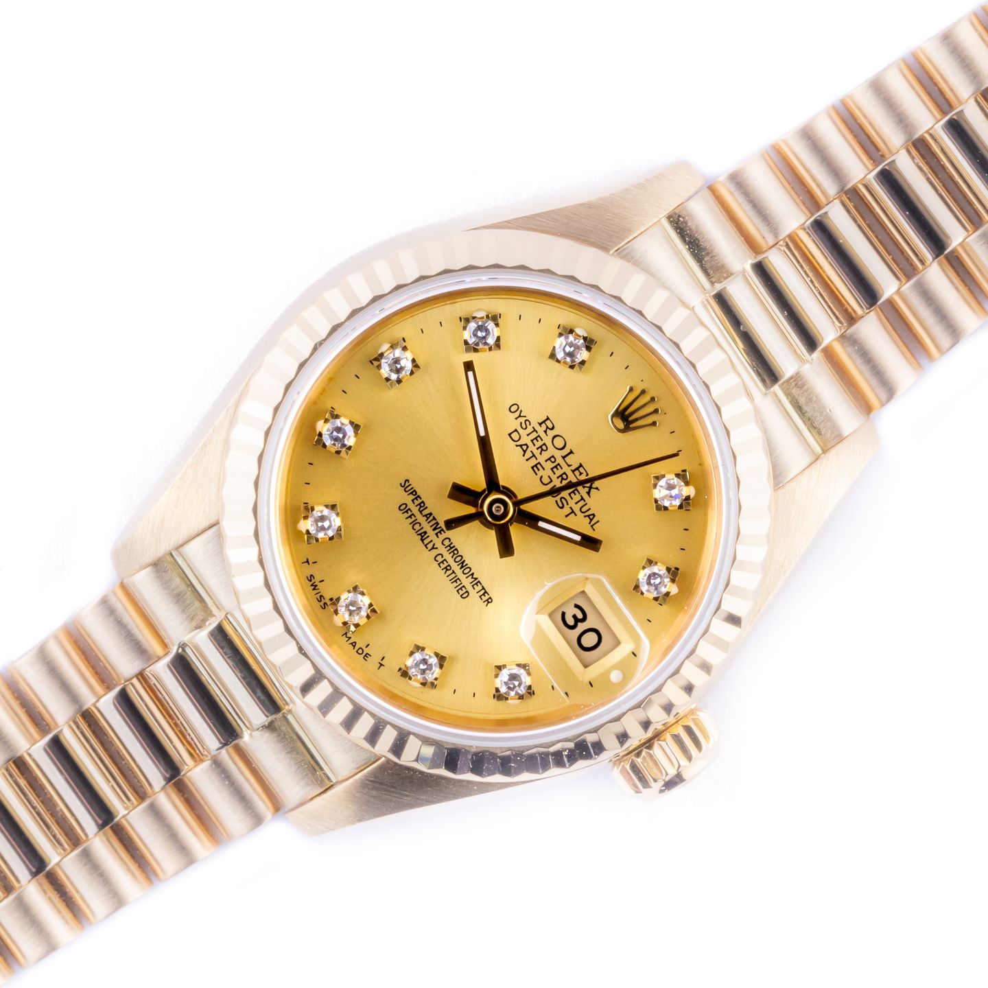 Rolex Lady-Datejust 69178 (1993) - 26 mm Yellow Gold case (1/8)