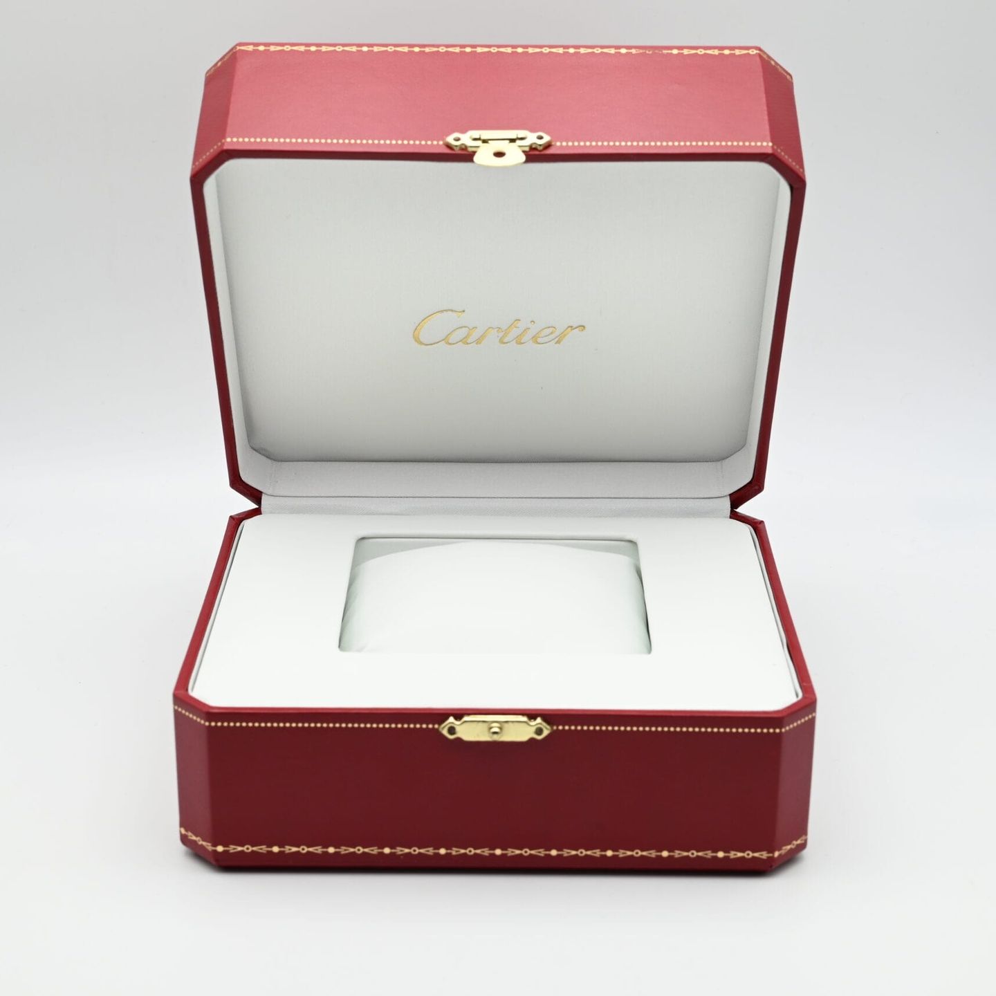 Cartier Tank Unknown (Unknown (random serial)) - Red dial 20 mm Silver case (2/8)
