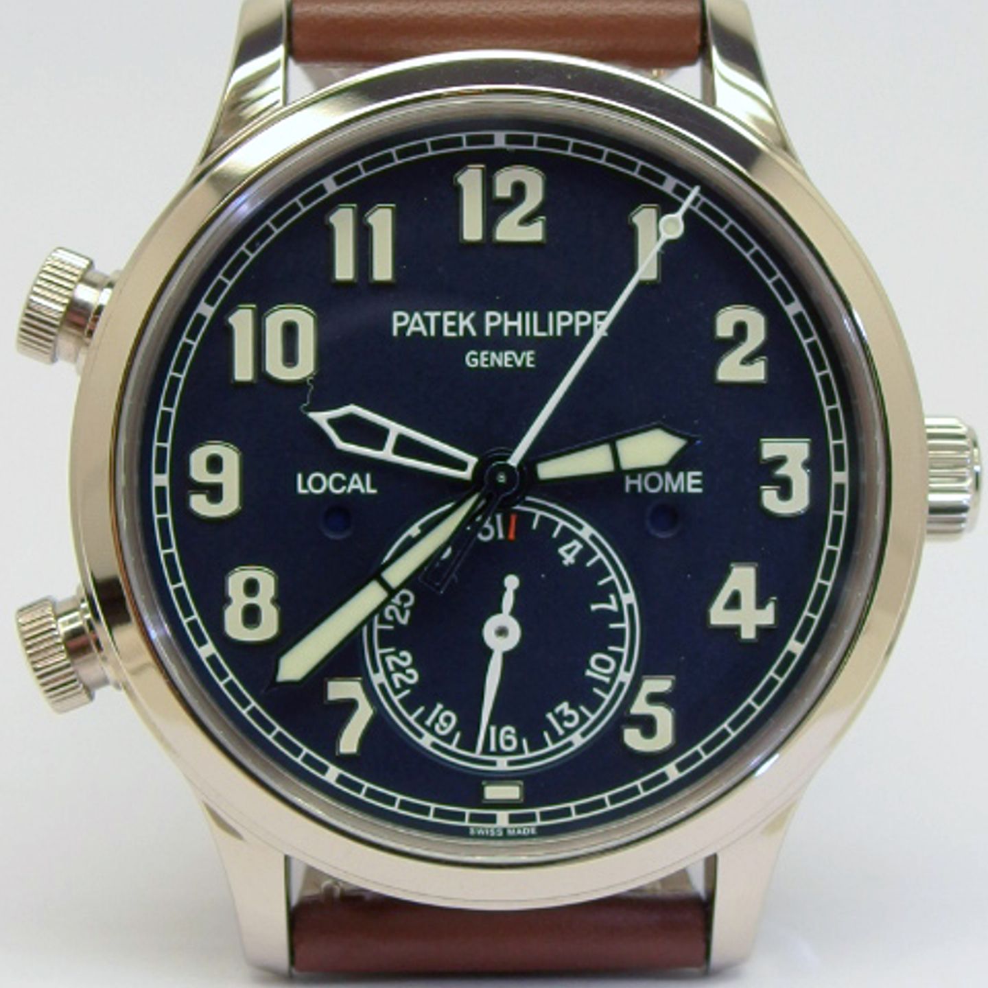 Patek Philippe Calatrava 5524G-001 (2017) - Blauw wijzerplaat 42mm Witgoud (6/8)