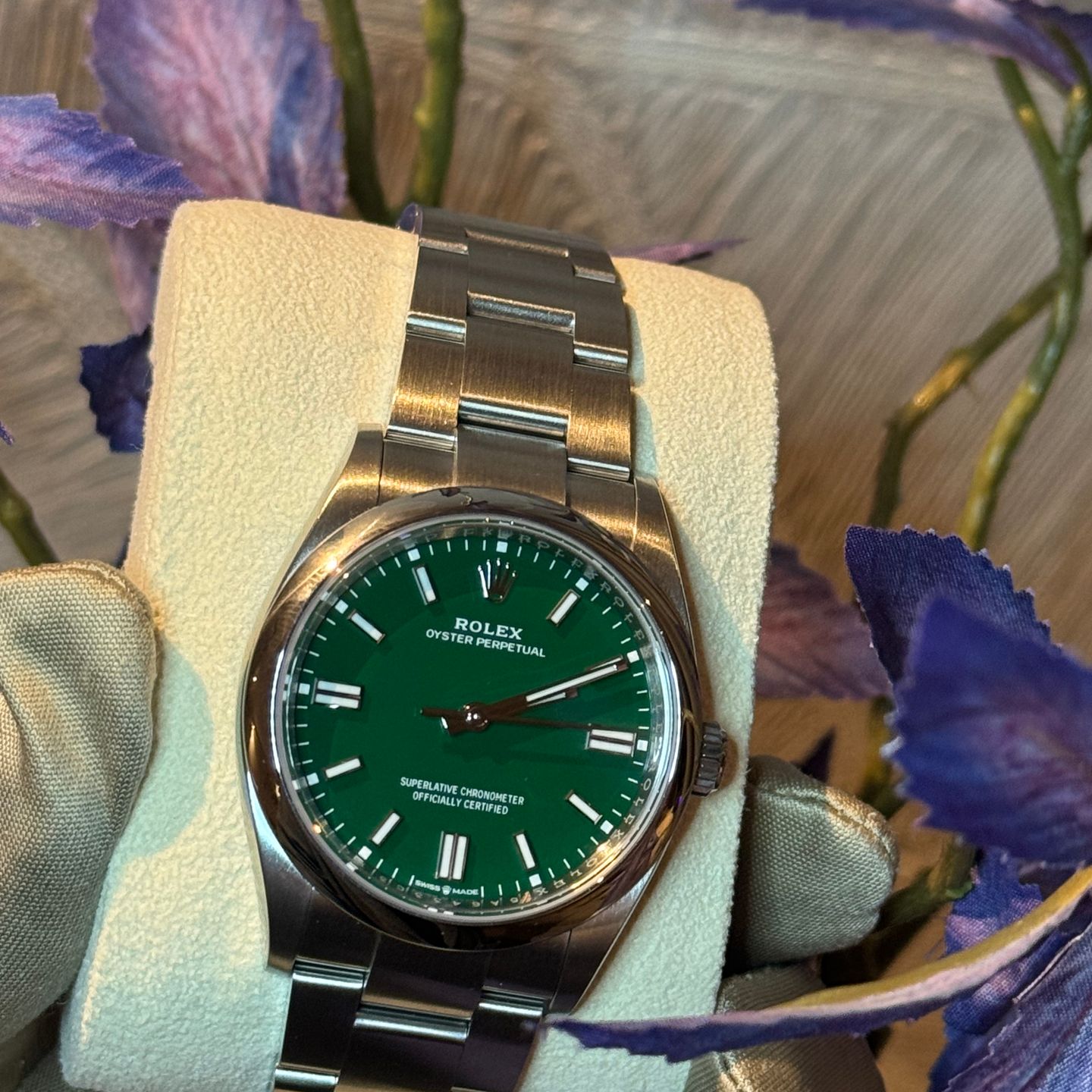 Rolex Oyster Perpetual 36 126000 (2024) - Green dial 36 mm Steel case (1/2)