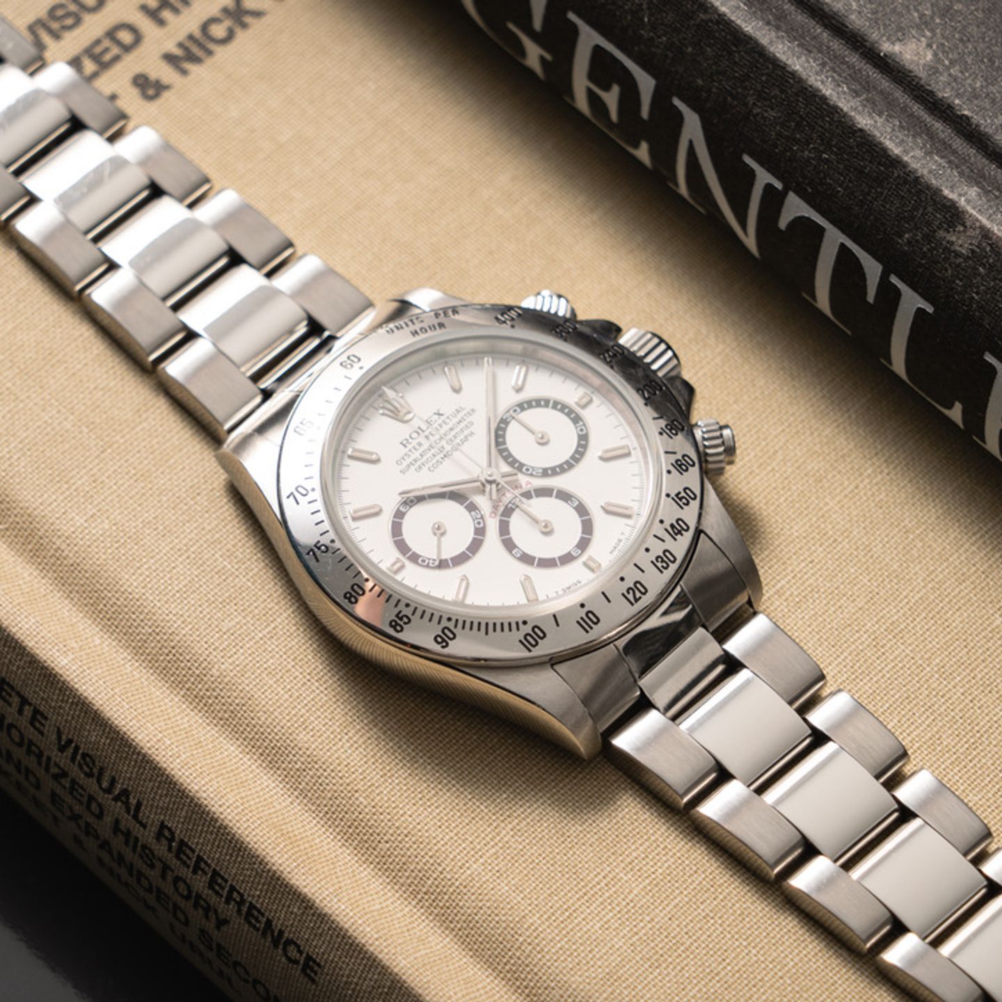 Rolex Daytona 16520 (1995) - Wit wijzerplaat 40mm Staal (4/8)