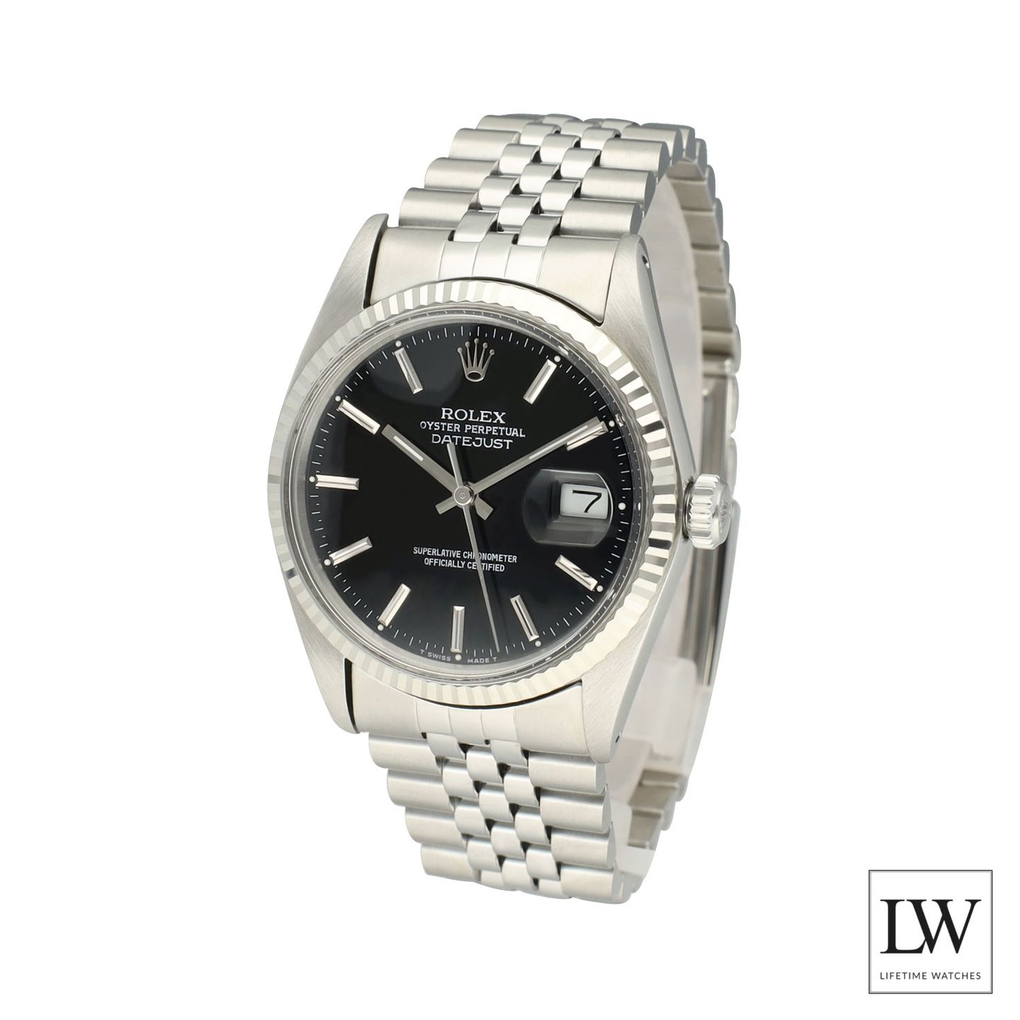 Rolex Datejust 36 16014 (1981) - Zwart wijzerplaat 36mm Staal (4/8)