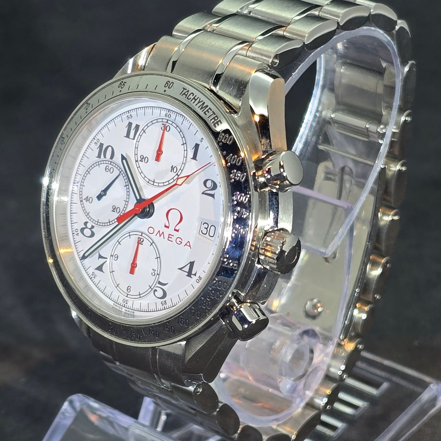 Omega Speedmaster Date 3513.20.00 (Onbekend (willekeurig serienummer)) - Zwart wijzerplaat 39mm Staal (5/8)