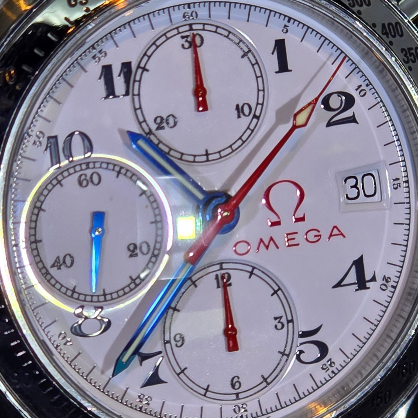 Omega Speedmaster Date 3513.20.00 (Onbekend (willekeurig serienummer)) - Zwart wijzerplaat 39mm Staal (6/8)