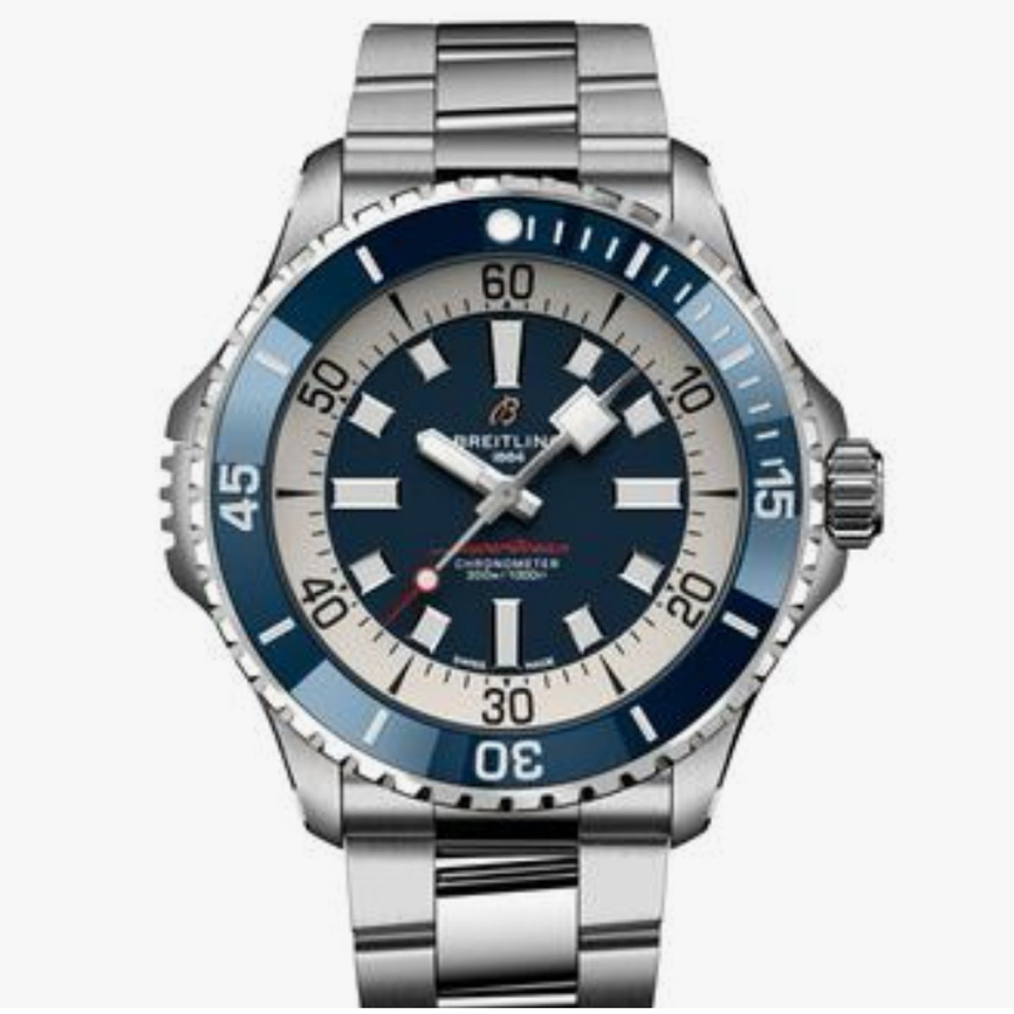 Breitling Superocean 46 A17378E71C1A1 (2024) - Blauw wijzerplaat 46mm Staal (1/1)