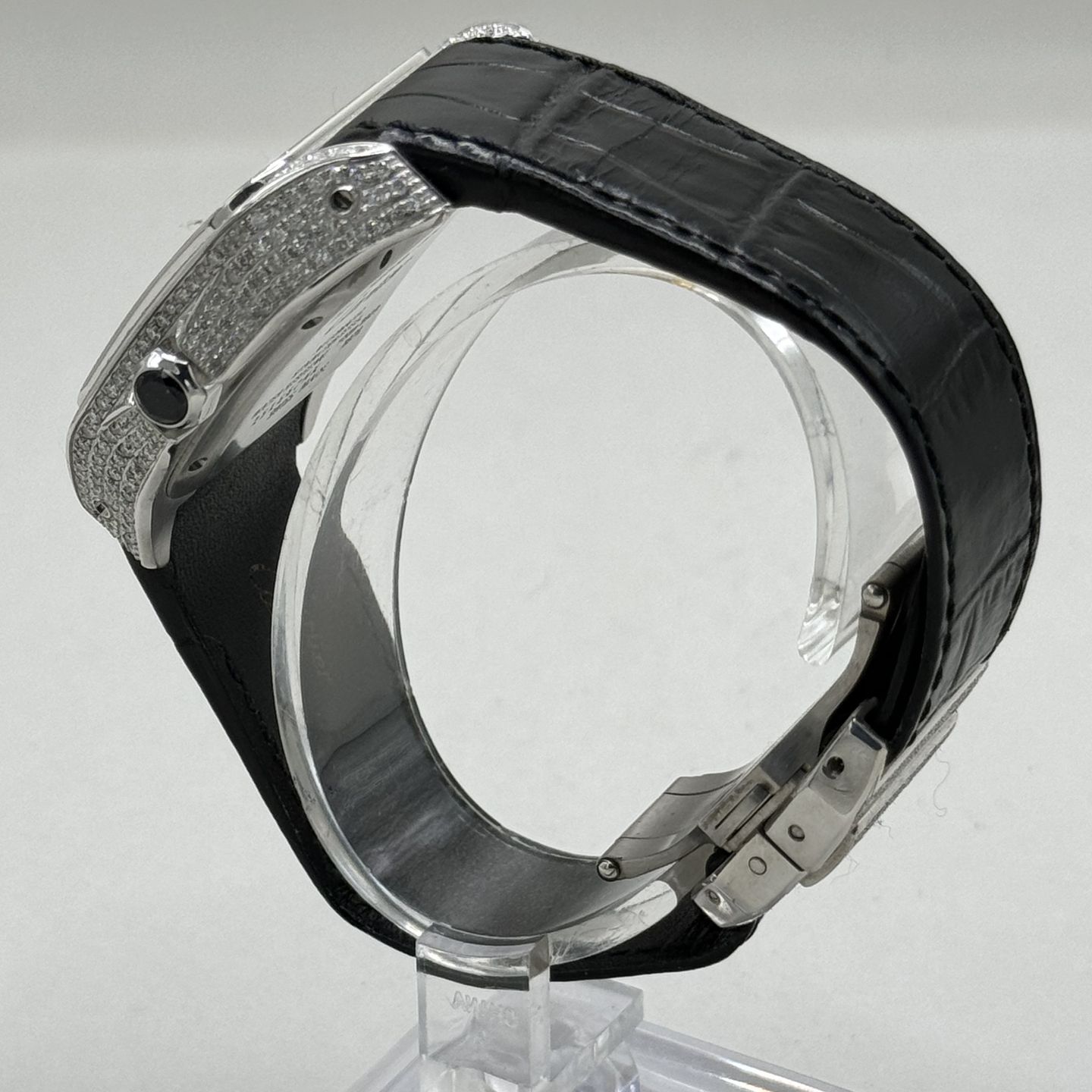 Cartier Santos 100 2878 (Onbekend (willekeurig serienummer)) - Zilver wijzerplaat 33mm Staal (8/8)