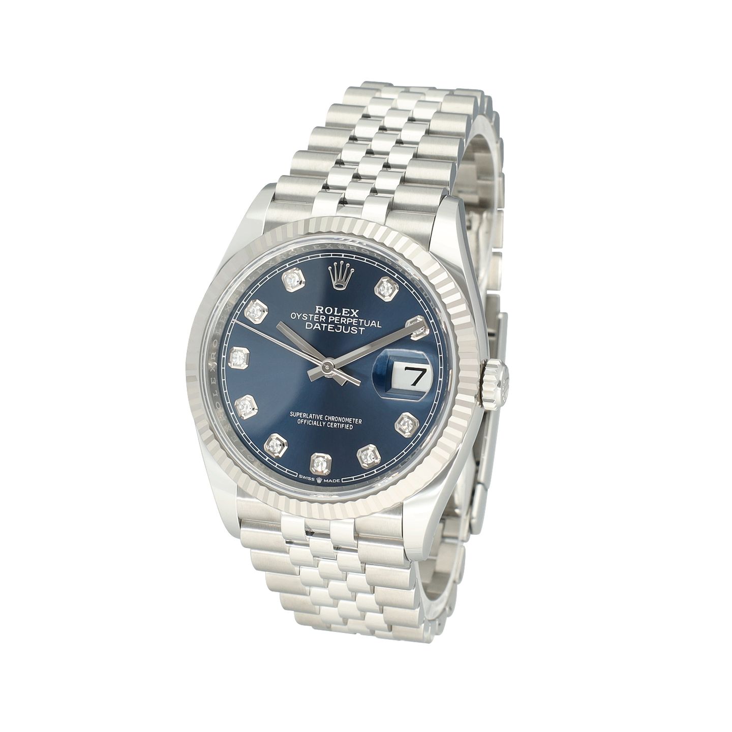 Rolex Datejust 36 126234 (2024) - Blauw wijzerplaat 36mm Staal (3/8)