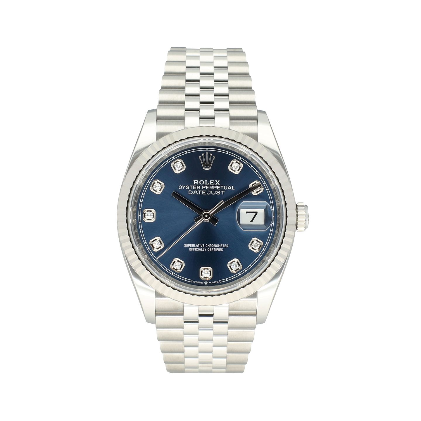 Rolex Datejust 36 126234 (2024) - Blauw wijzerplaat 36mm Staal (2/8)