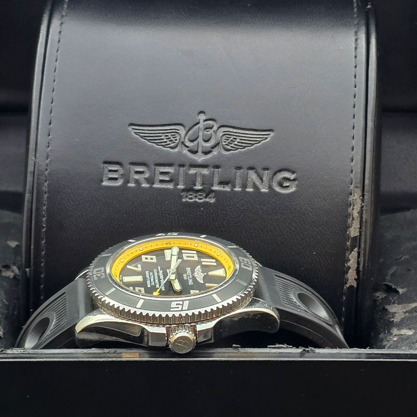 Breitling Superocean II 42 A17365 (Unknown (random serial)) - Black dial 42 mm Steel case (6/7)