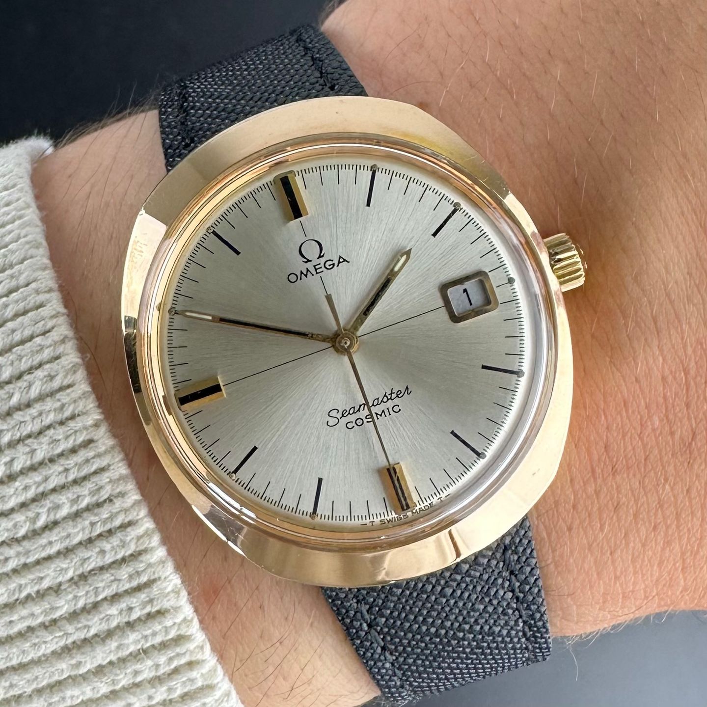 Omega Seamaster Cosmic 136.022 (1969) - White dial 40 mm Steel case (2/8)