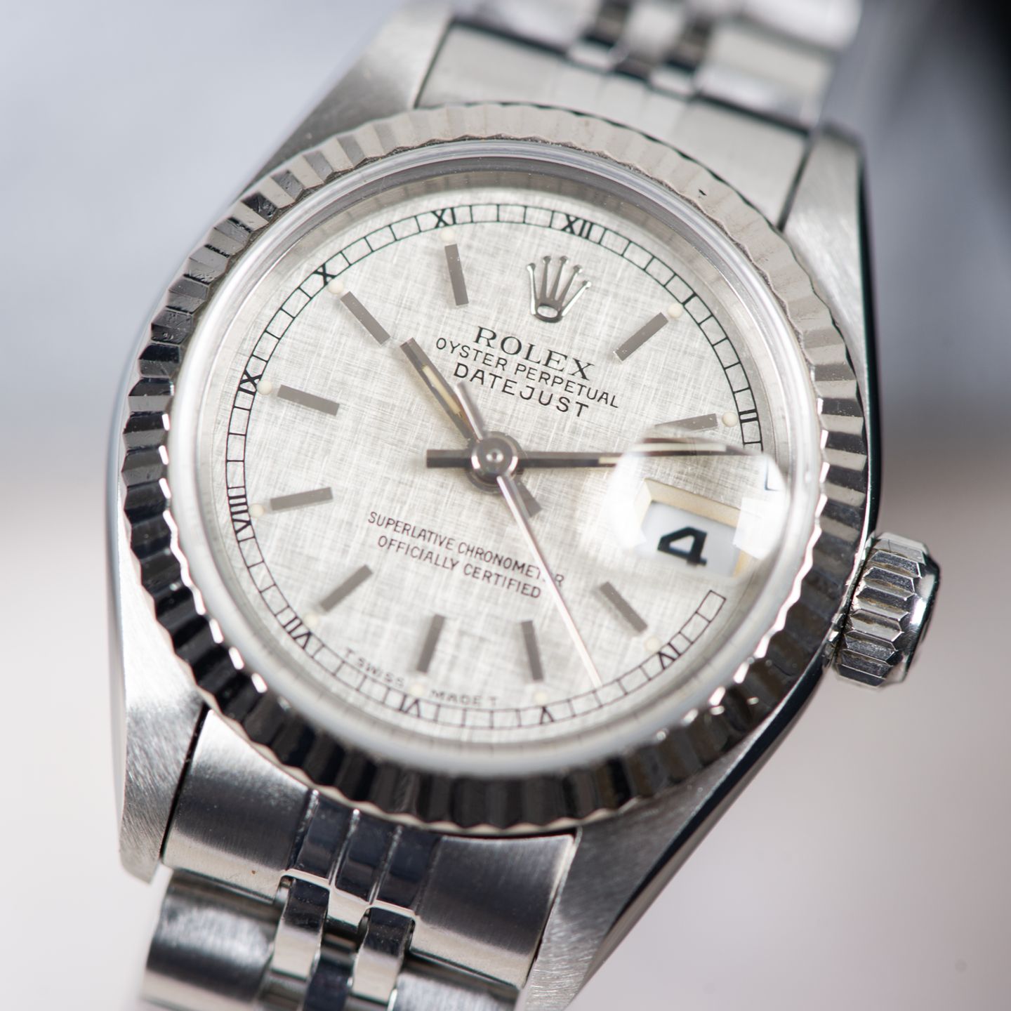 Rolex Lady-Datejust 69174 (1991) - Silver dial 26 mm Steel case (2/8)