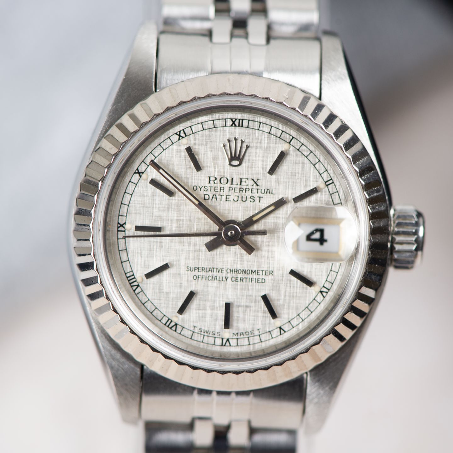 Rolex Lady-Datejust 69174 (1991) - Silver dial 26 mm Steel case (7/8)