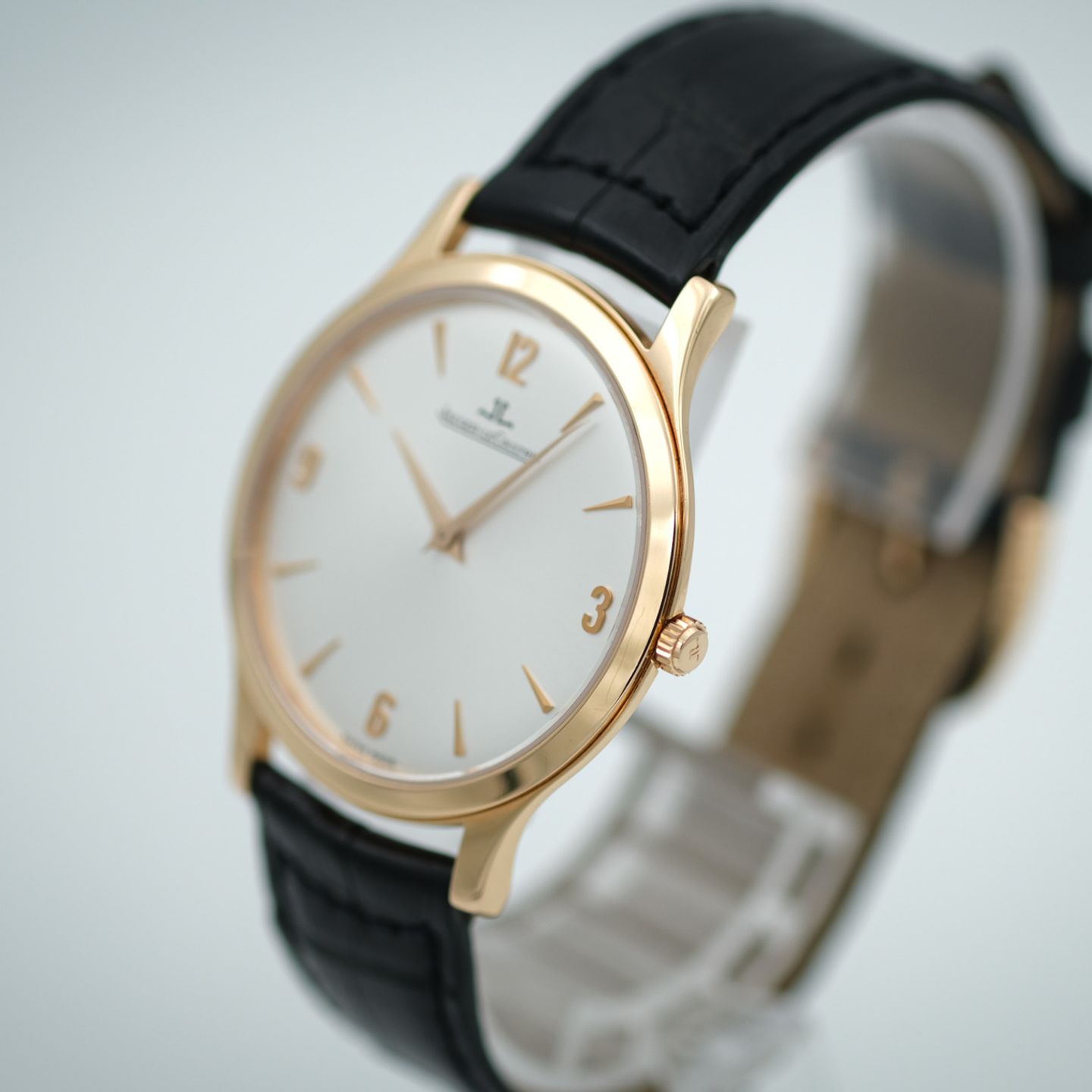 Jaeger-LeCoultre Master Grande Ultra Thin 145.2.504 / 145.2.79S (2008) - Zilver wijzerplaat 34mm Roségoud (7/8)