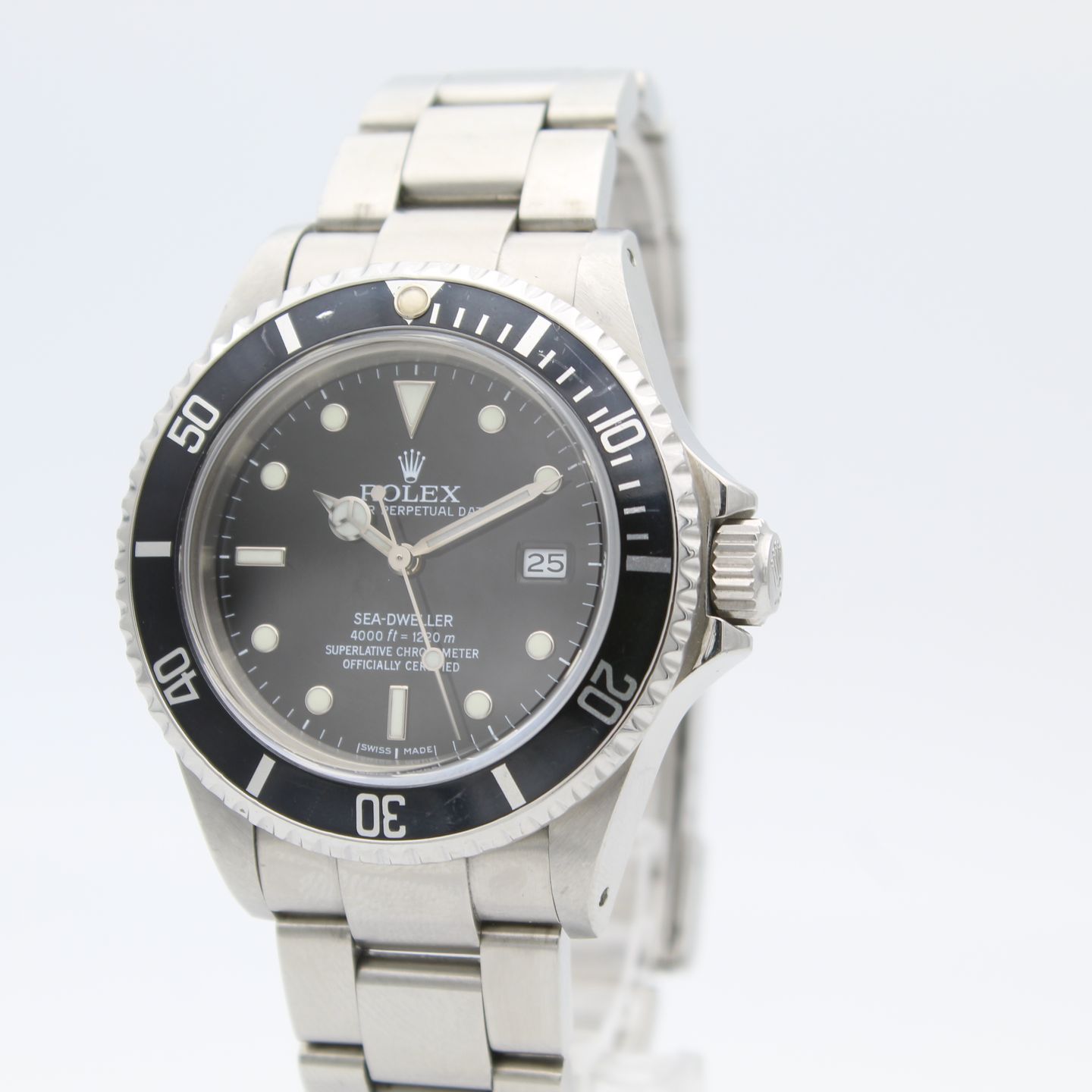 Rolex Sea-Dweller 4000 16600 (1987) - Zwart wijzerplaat 40mm Staal (4/8)