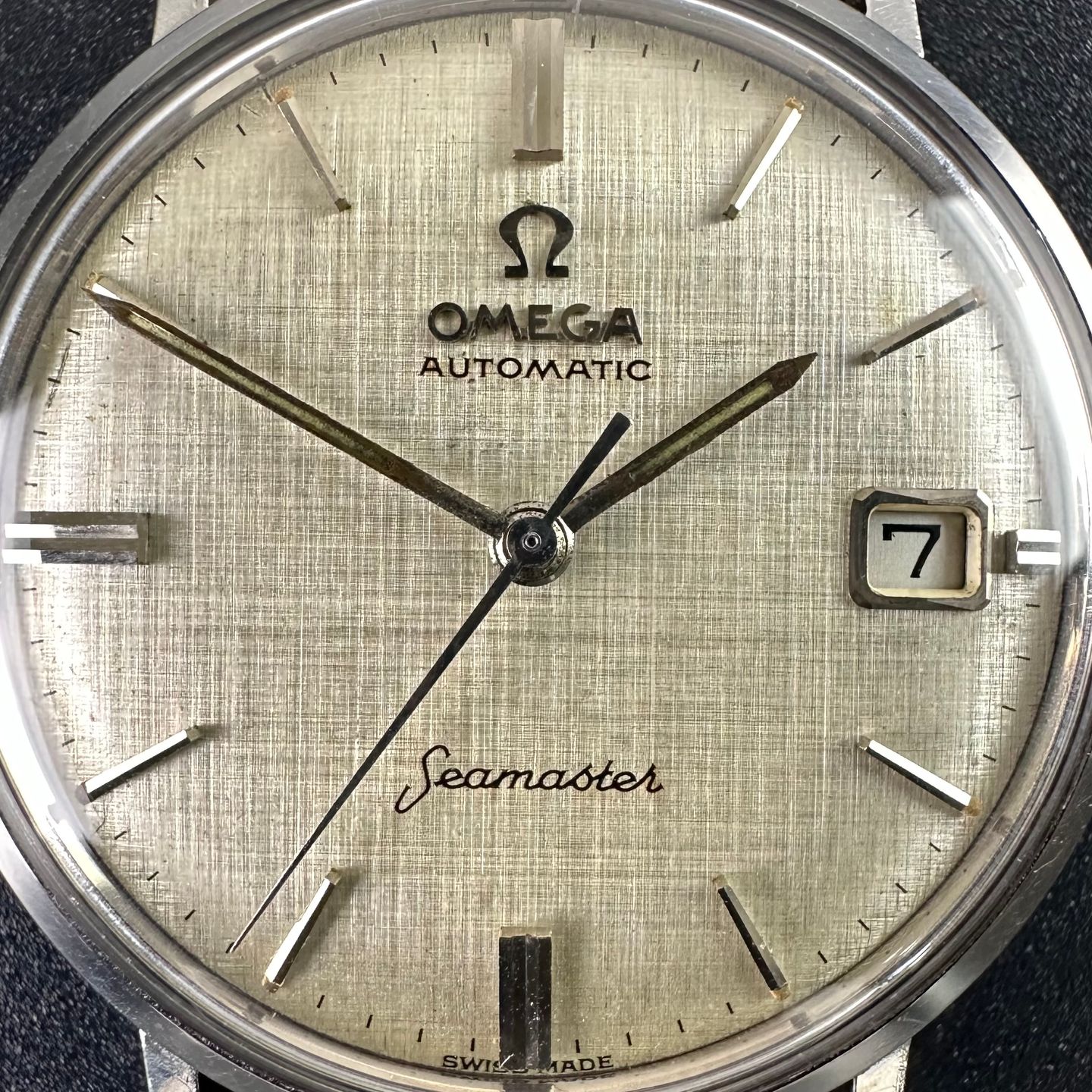 Omega Seamaster 14770 (1961) - Wit wijzerplaat 34mm Staal (8/8)