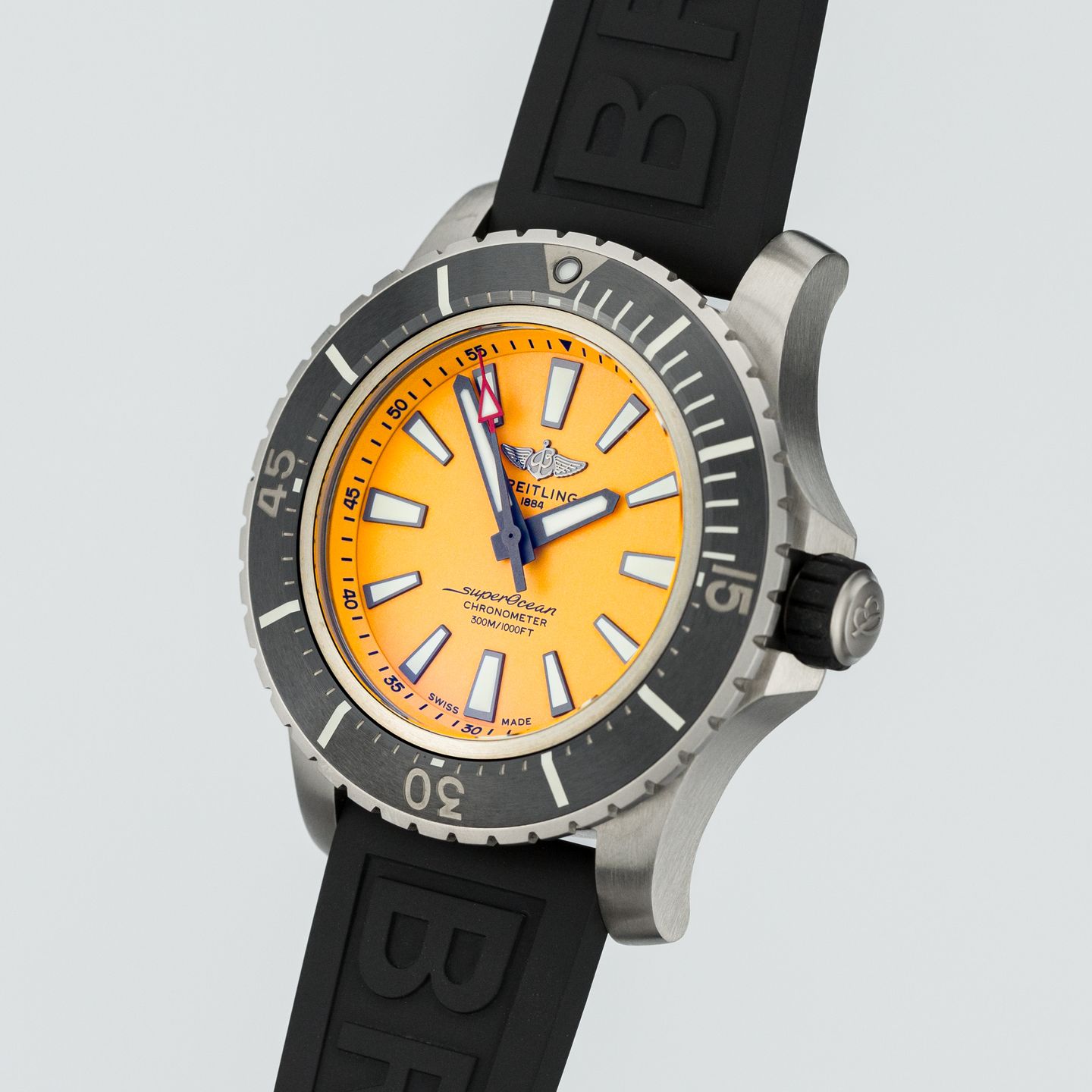 Breitling Superocean E17369241I1S1 (2021) - Yellow dial 48 mm Titanium case (3/7)