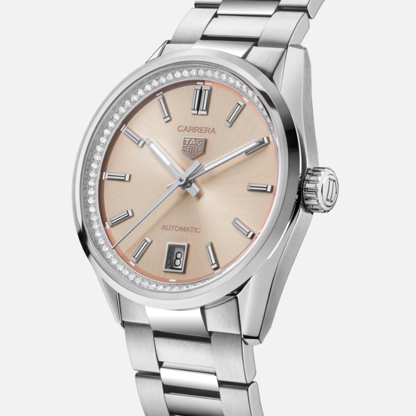 TAG Heuer Carrera Lady WBN231A.BA0001 (2024) - Roze wijzerplaat 36mm Staal (1/1)