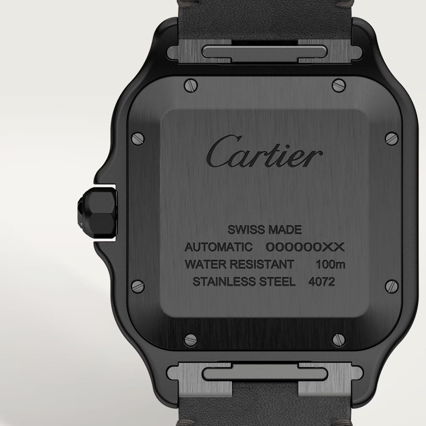 Cartier Santos WSSA0039 (2024) - Black dial 40 mm Steel case (5/8)