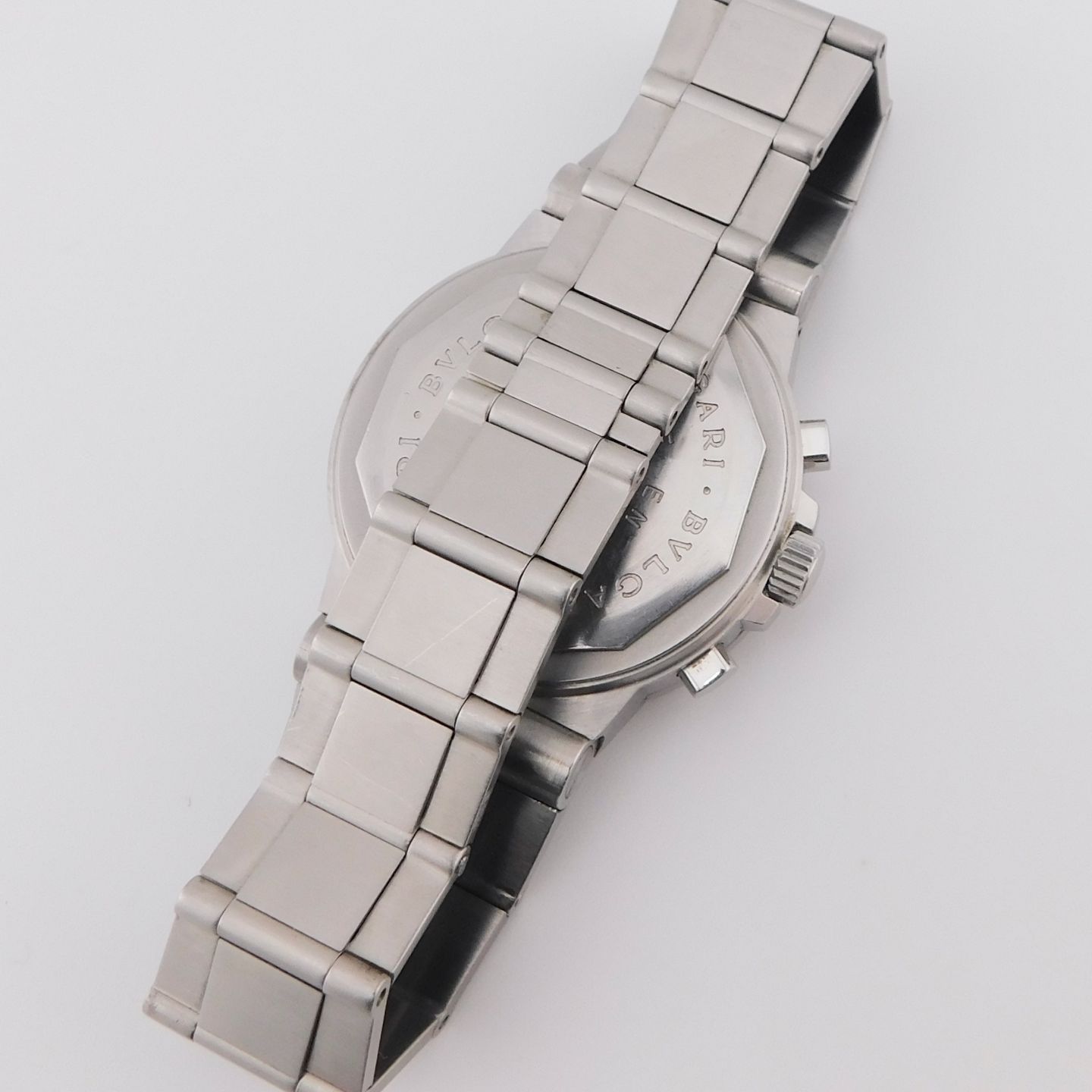 Bulgari Diagono CH 35 S (2000) - White dial 35 mm Steel case (4/4)
