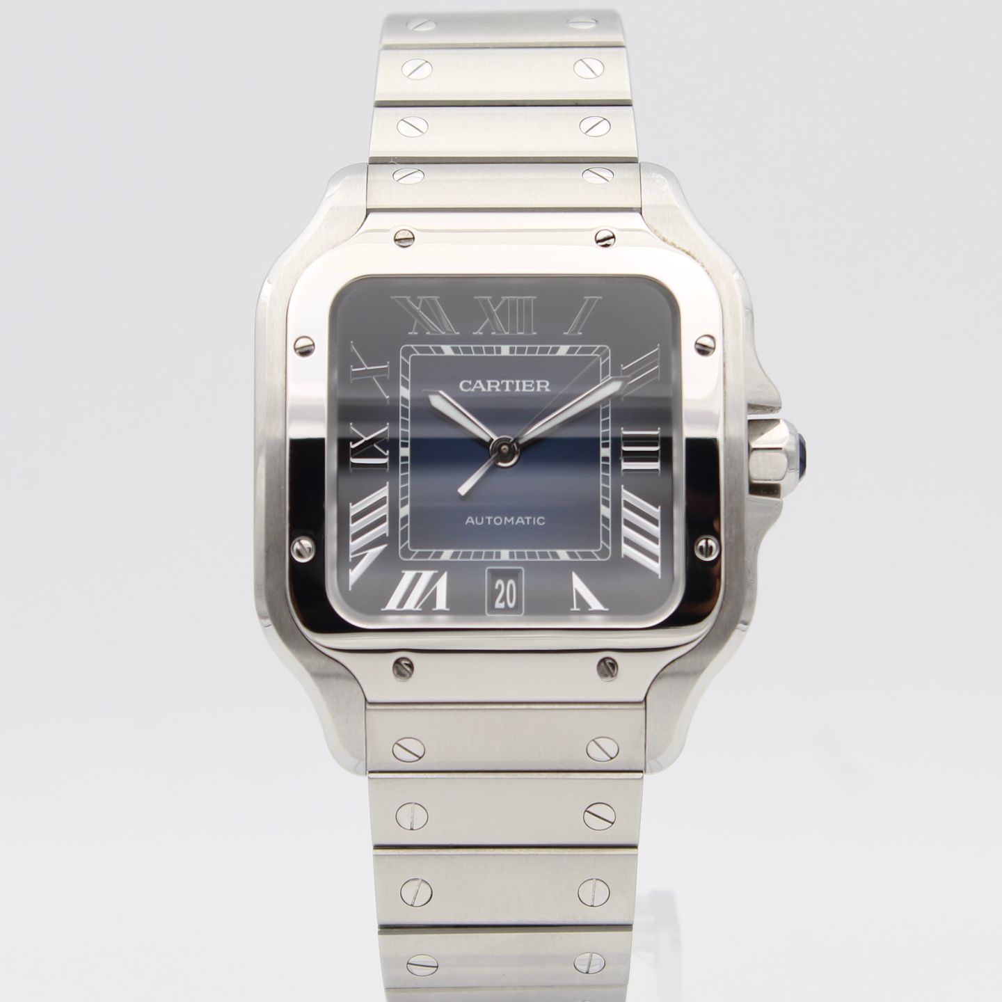 Cartier Santos WSSA0030 (2021) - Blauw wijzerplaat 40mm Staal (1/8)