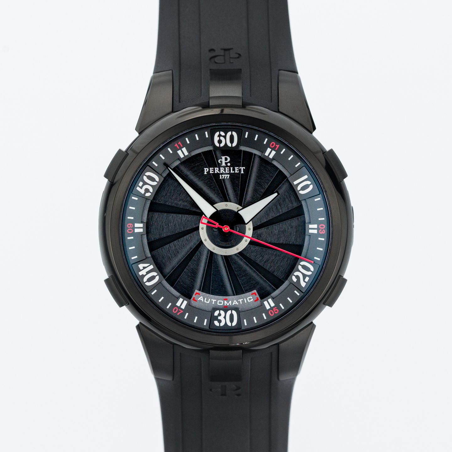 Perrelet Turbine XL A1051/1 (Unknown (random serial)) - Black dial 48 mm Steel case (1/8)