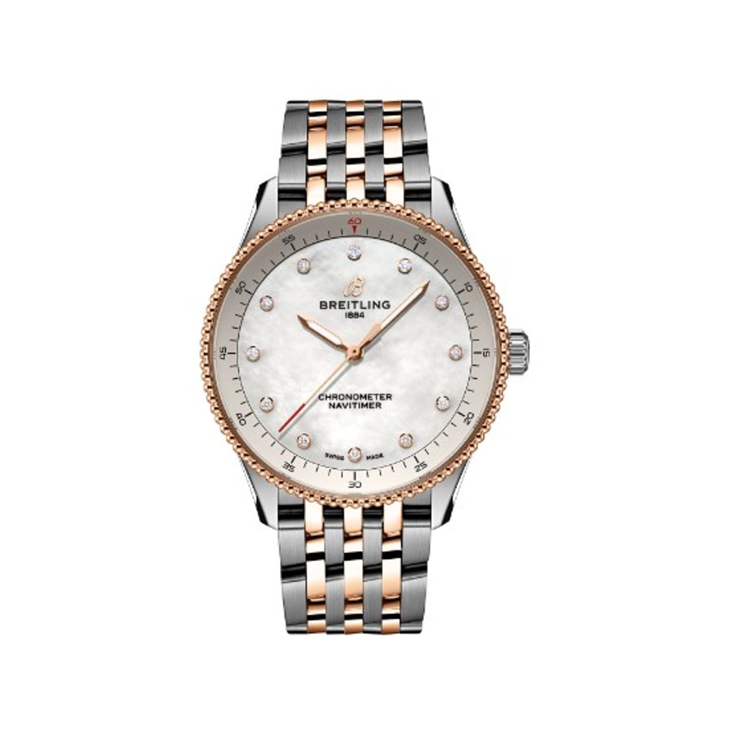 Breitling Navitimer U77320E61A1U1 (2024) - Pearl dial 32 mm Steel case (1/1)