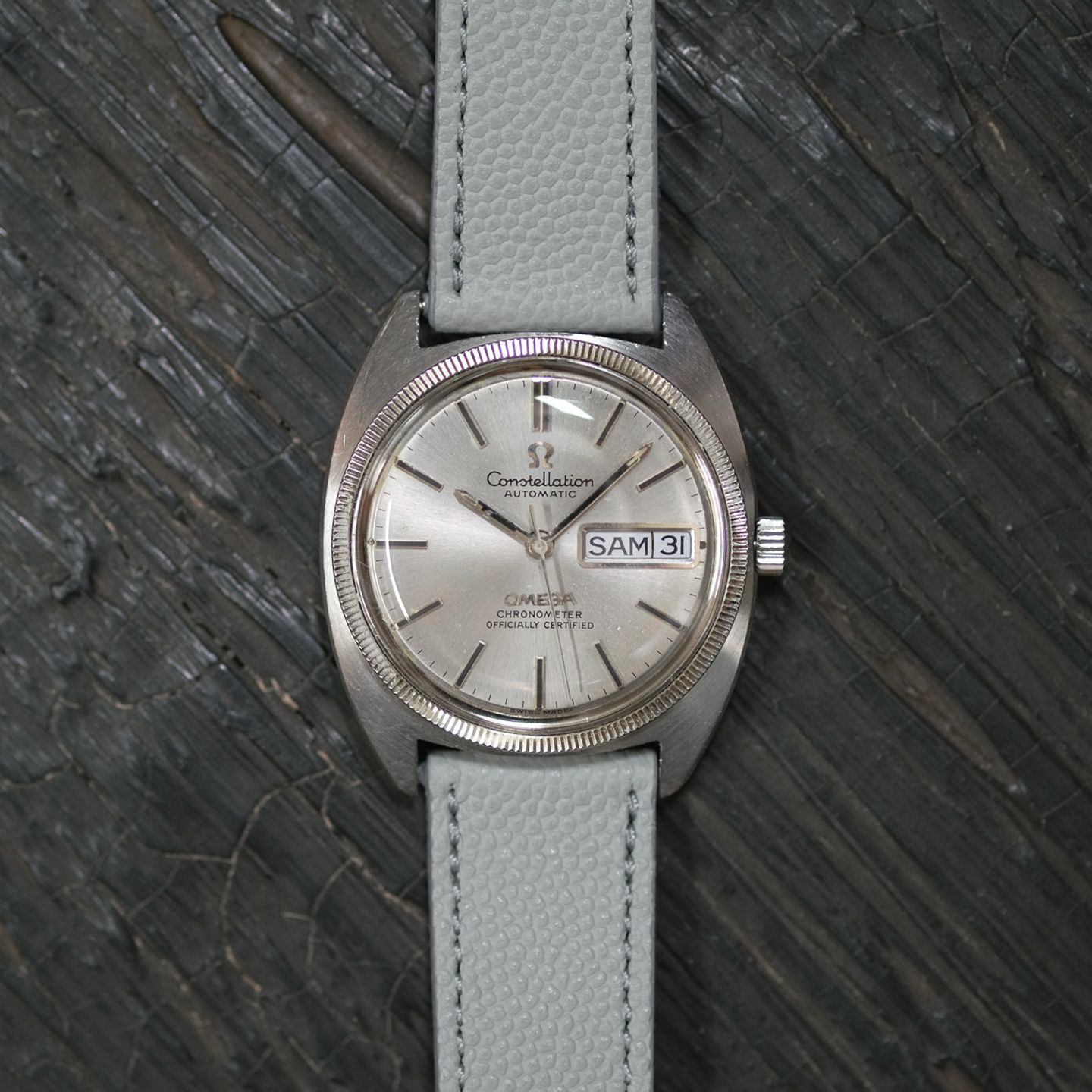 Omega Constellation Day-Date 168.029 (Unknown (random serial)) - Silver dial 35 mm Steel case (2/8)