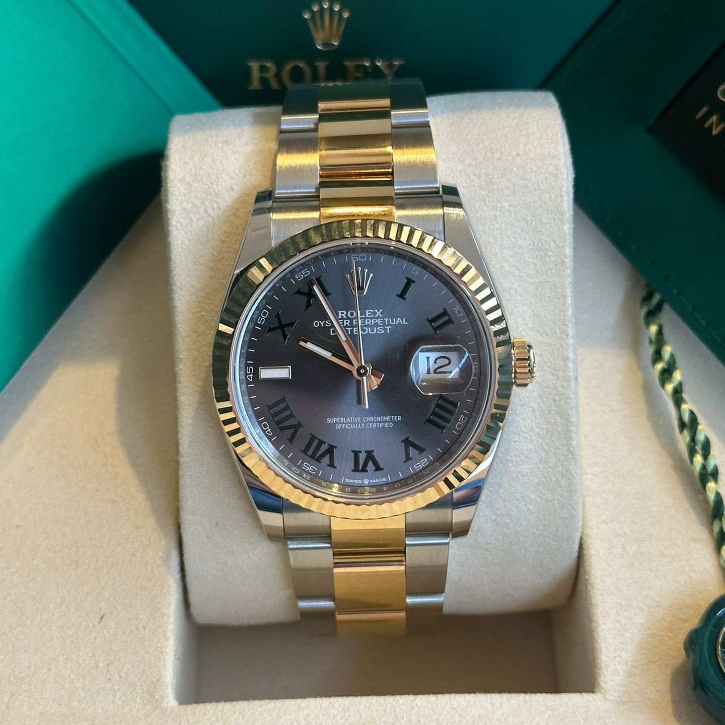 Rolex Datejust 36 126233 (2026) - Grijs wijzerplaat 36mm Goud/Staal (6/7)