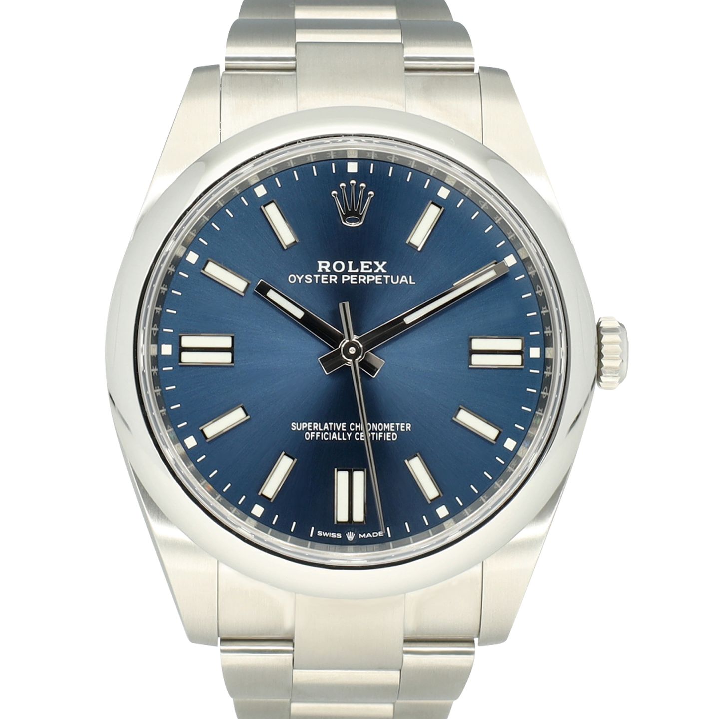 Rolex Oyster Perpetual 41 124300 (2023) - Blauw wijzerplaat 41mm Staal (7/8)