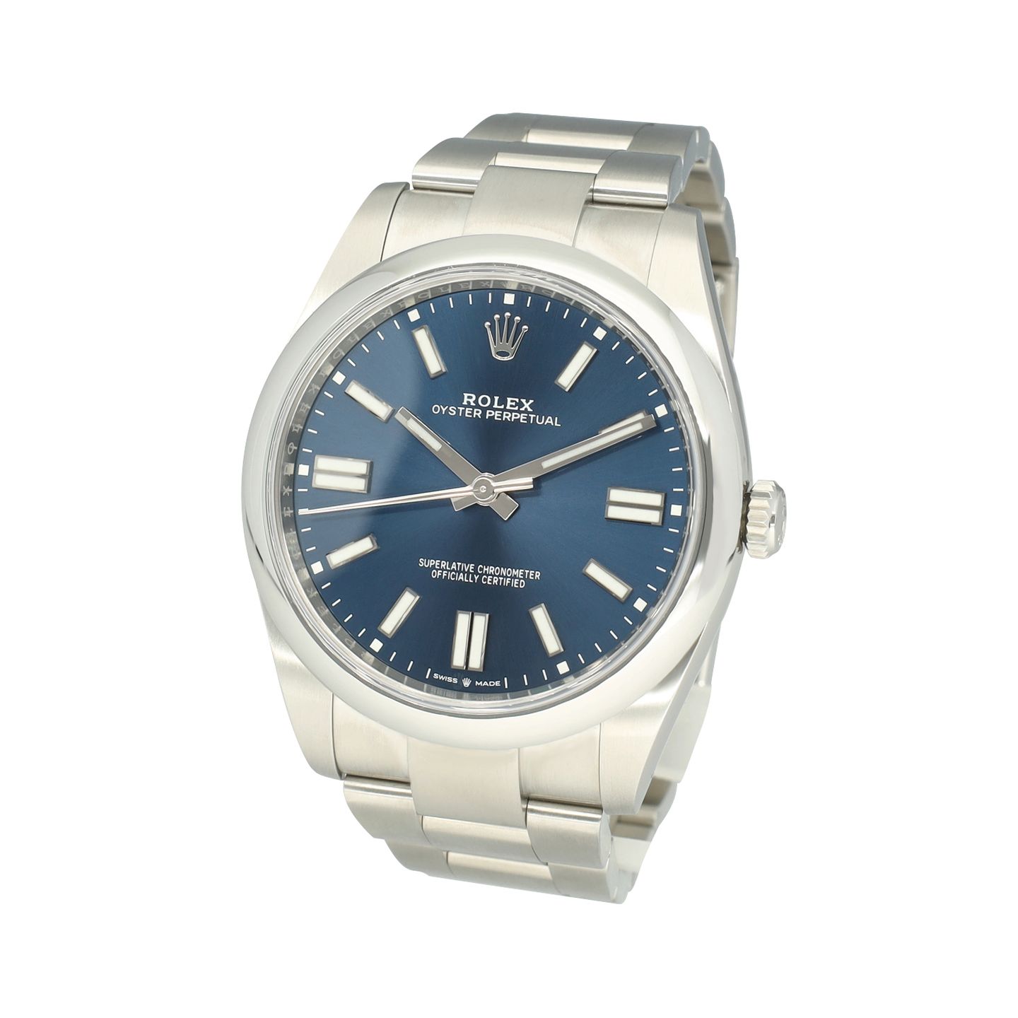 Rolex Oyster Perpetual 41 124300 (2023) - Blauw wijzerplaat 41mm Staal (5/8)