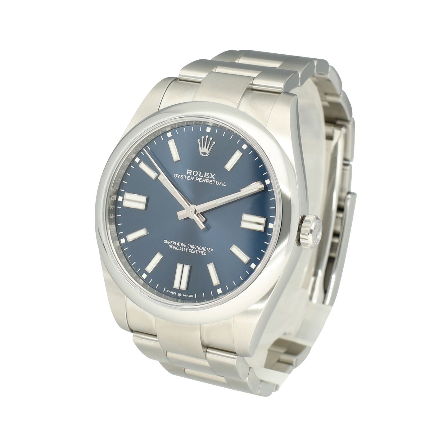 Rolex Oyster Perpetual 41 124300 (2023) - Blauw wijzerplaat 41mm Staal (4/8)