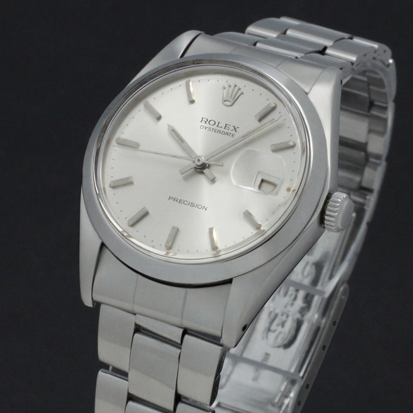 Rolex Oyster Precision 6694 (1972) - Zilver wijzerplaat 34mm Staal (6/7)