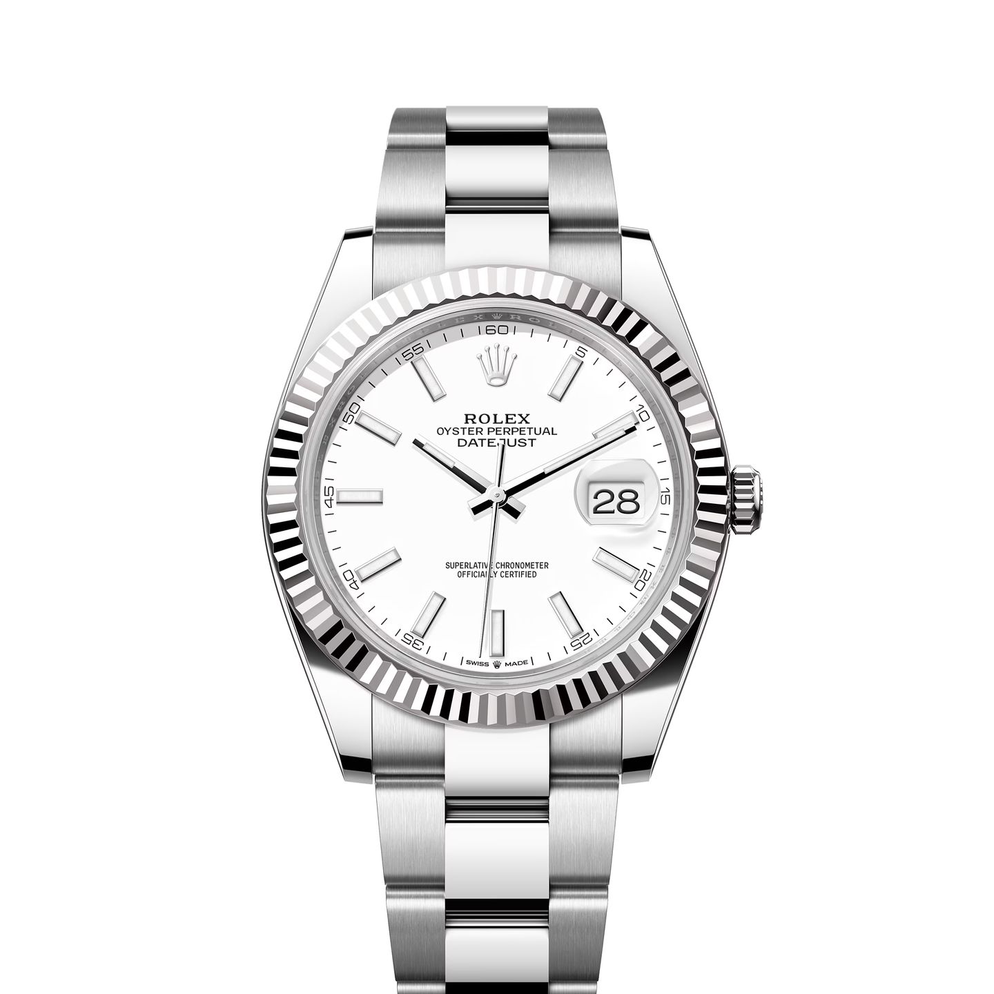 Rolex Datejust 41 126334 (2022) - White dial 41 mm Steel case (1/8)