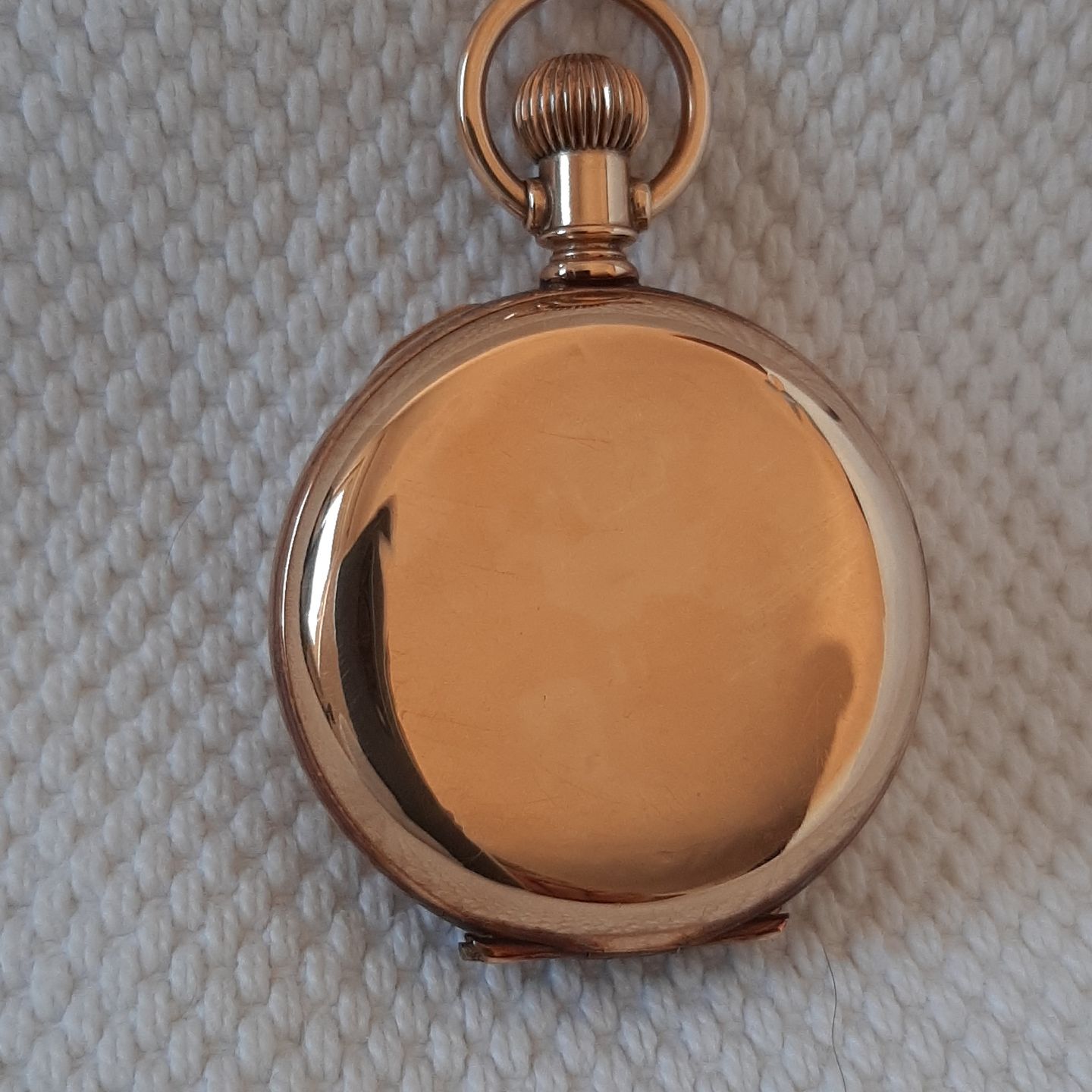 Elgin Pocket watch Unknown (Unknown (random serial)) - White dial 35 mm Rose Gold case (5/7)