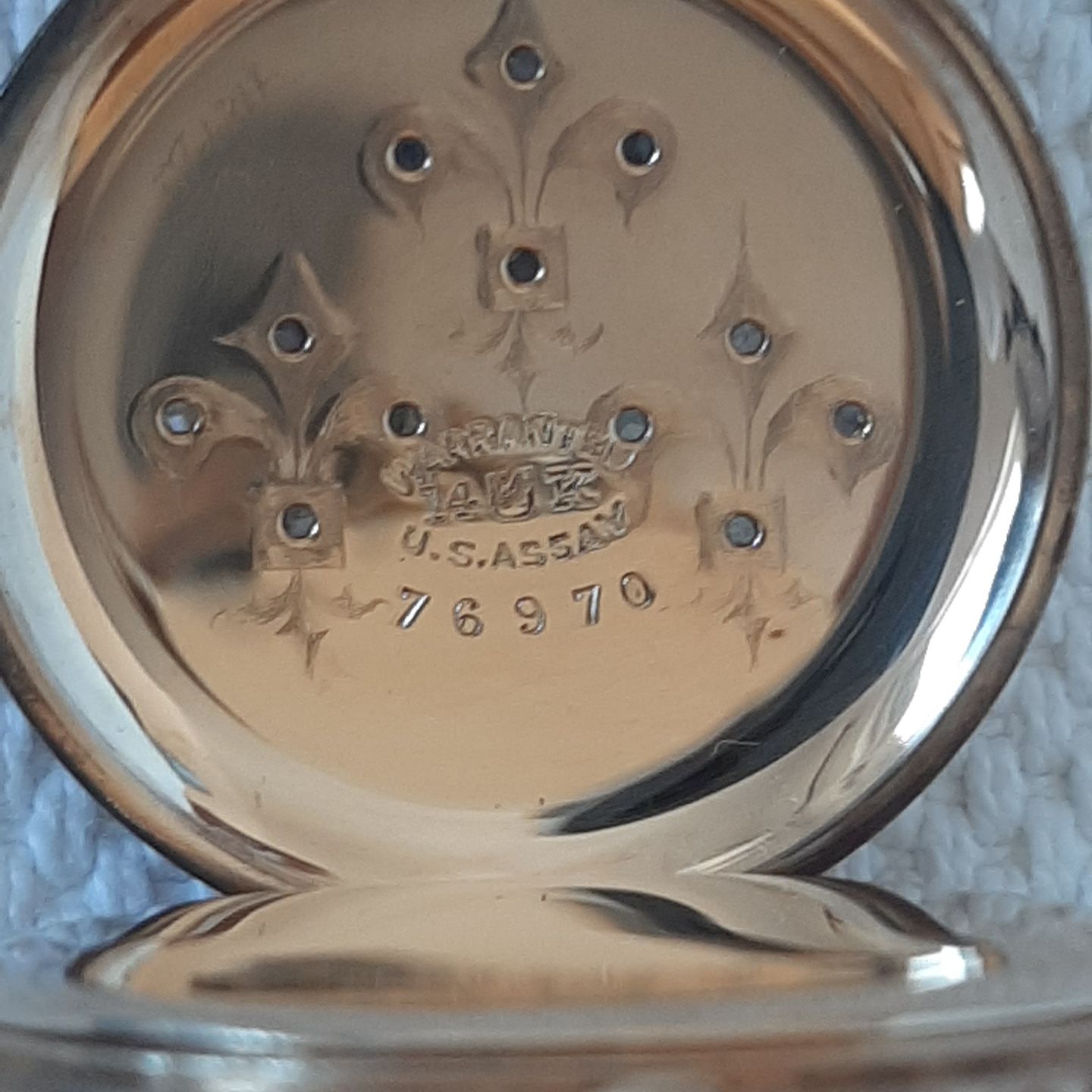 Elgin Pocket watch Unknown (Onbekend (willekeurig serienummer)) - Wit wijzerplaat 35mm Roségoud (7/7)