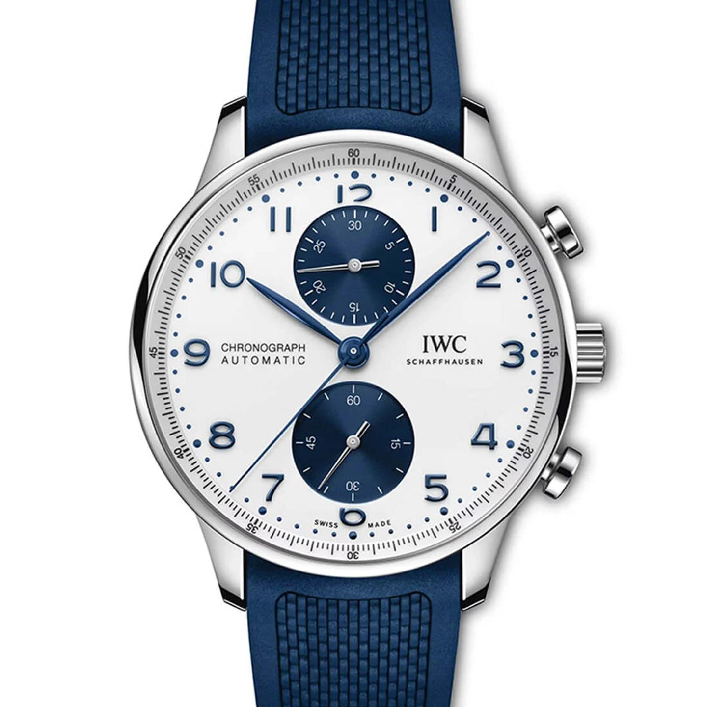 IWC Portuguese Chronograph IW371620 (2023) - Wit wijzerplaat 41mm Staal (1/3)