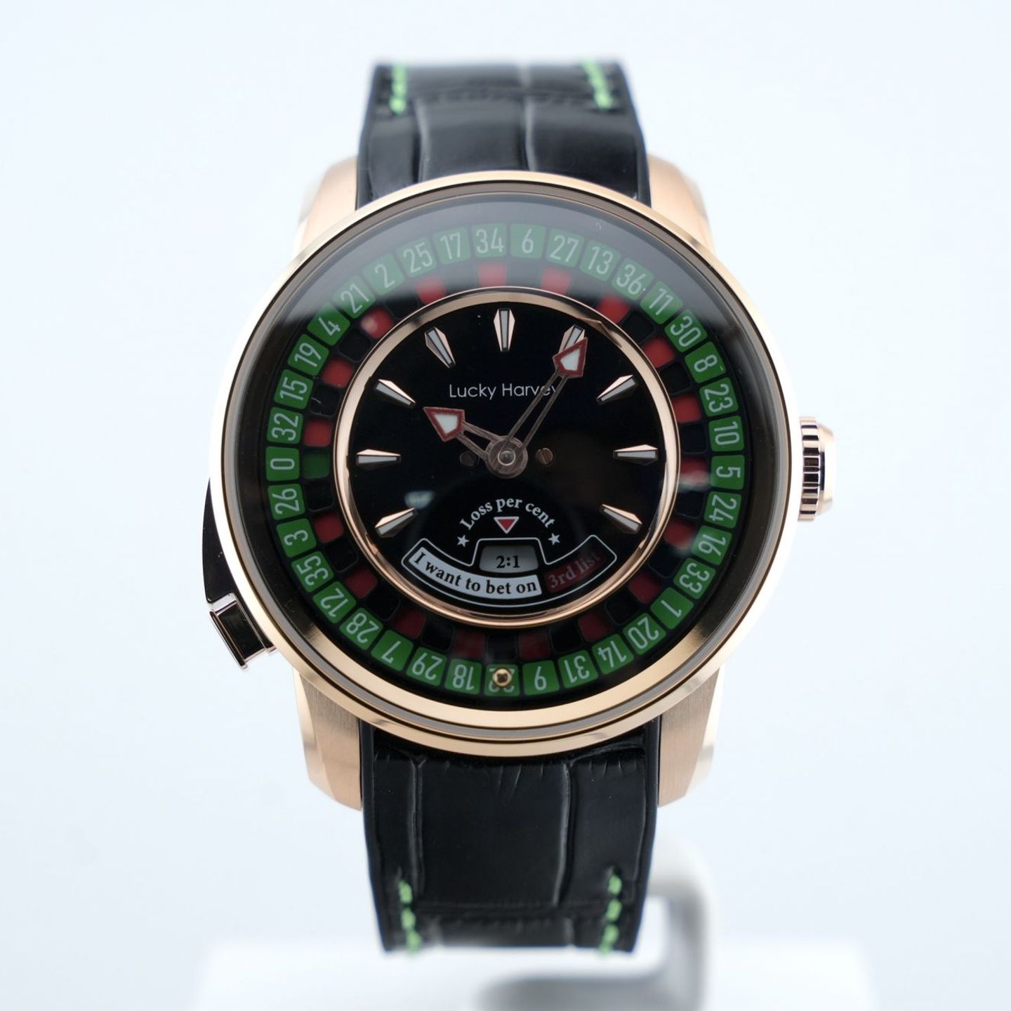 Lucky harvey Unknown European Roulette (2025) - Zwart wijzerplaat 43mm Staal (1/8)