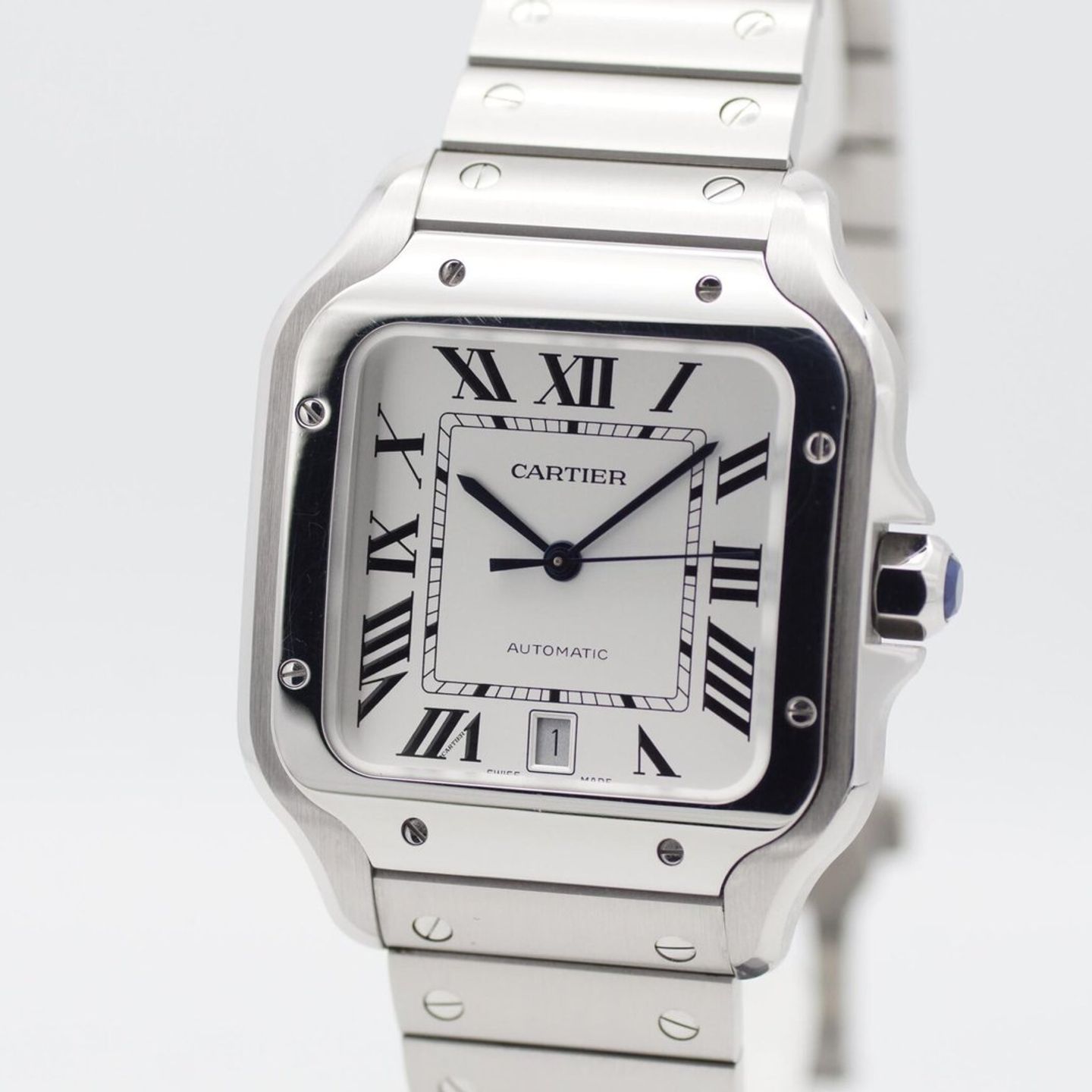 Cartier Santos WSSA0018 (2025) - Silver dial 40 mm Steel case (3/8)