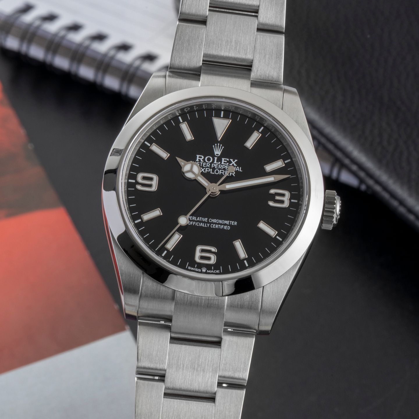 Rolex Explorer 224270 (Unknown (random serial)) - Black dial 40 mm Steel case (3/8)
