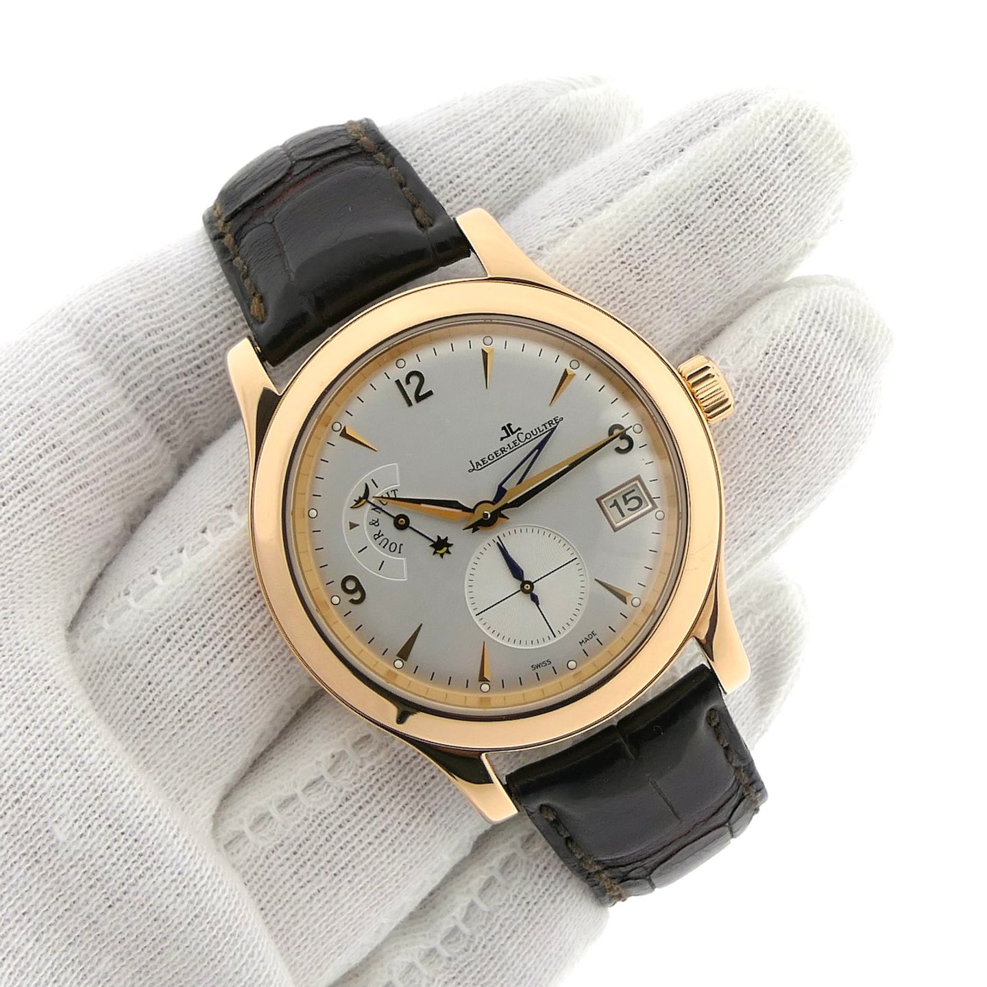 Jaeger-LeCoultre Master Hometime 147.2.05.S (2005) - Silver dial 40 mm Rose Gold case (6/8)