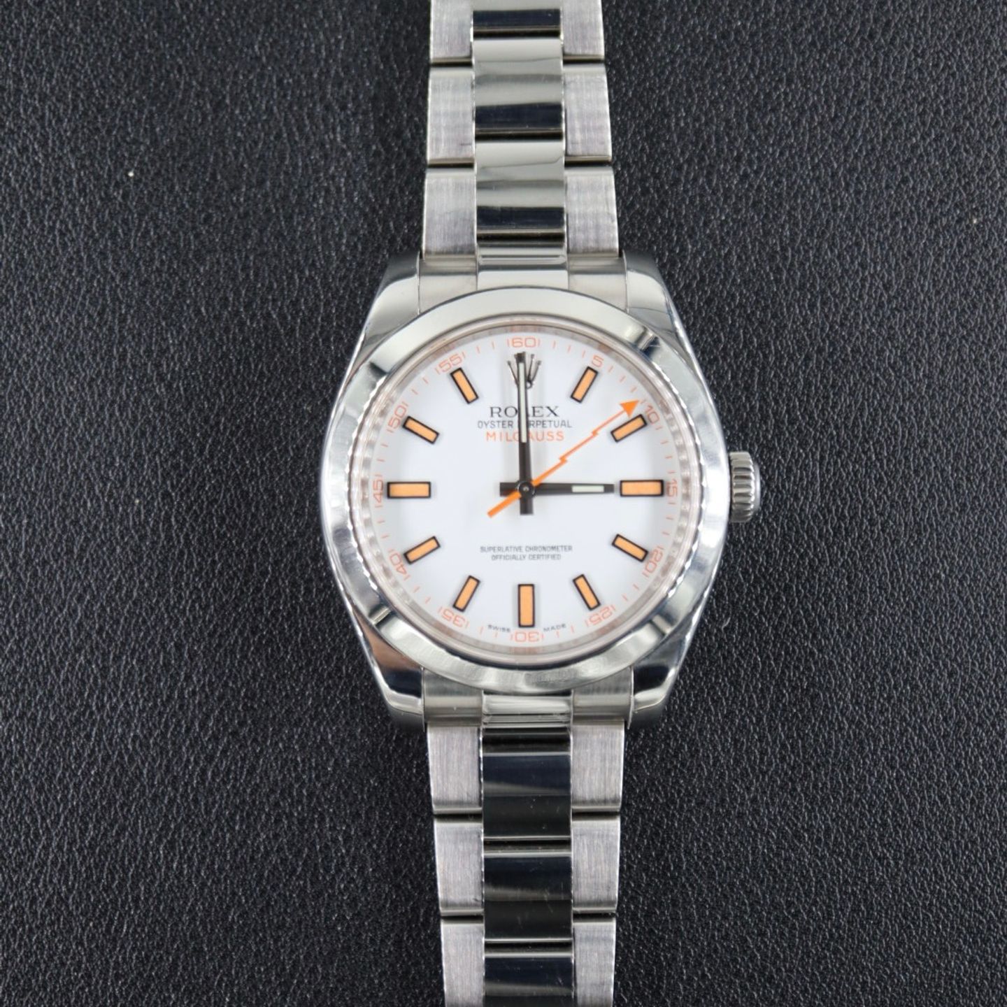 Rolex Milgauss 116400 (2008) - White dial 40 mm Steel case (1/7)