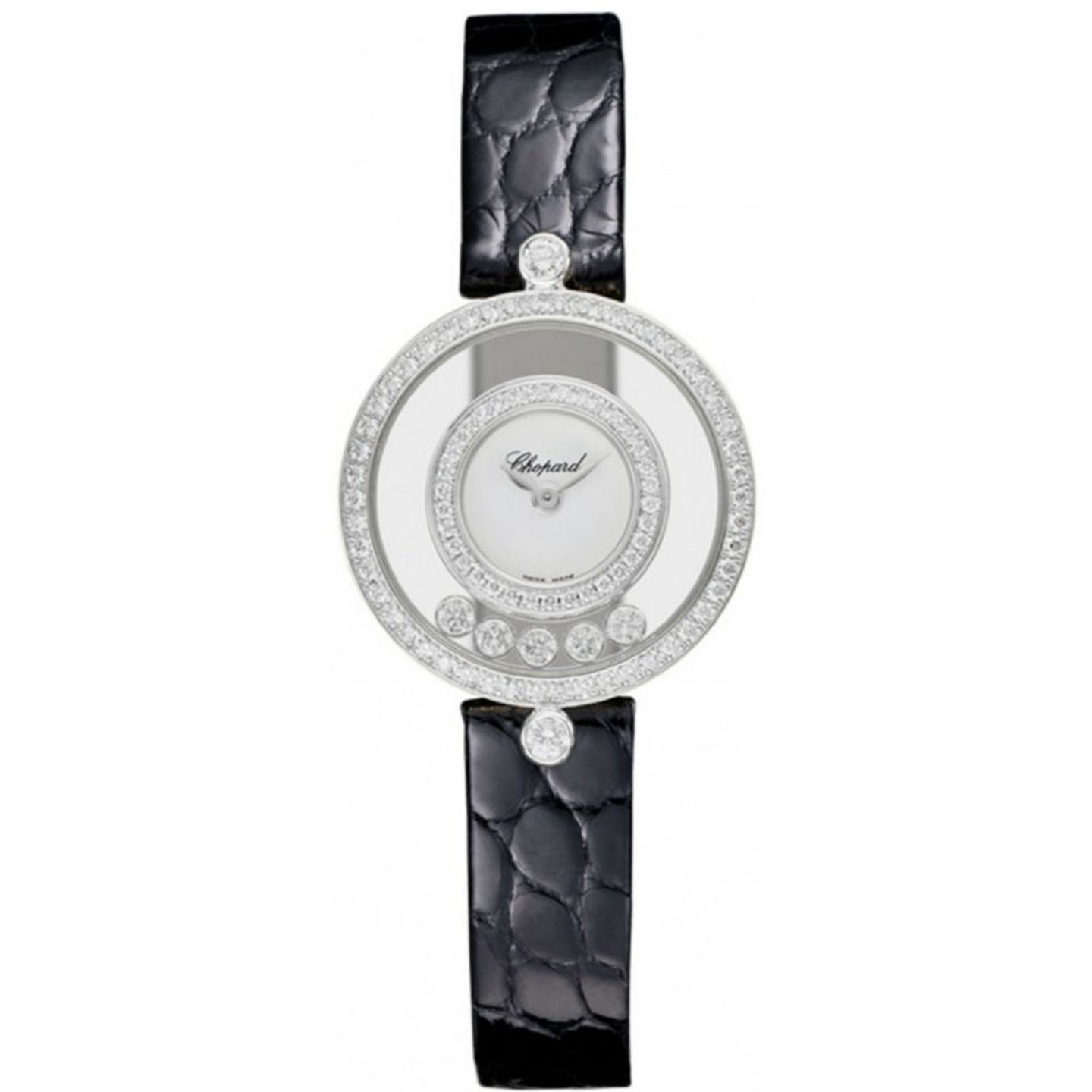 Chopard Happy Diamonds 203957-1201 (2022) - White dial 24 mm White Gold case (1/1)